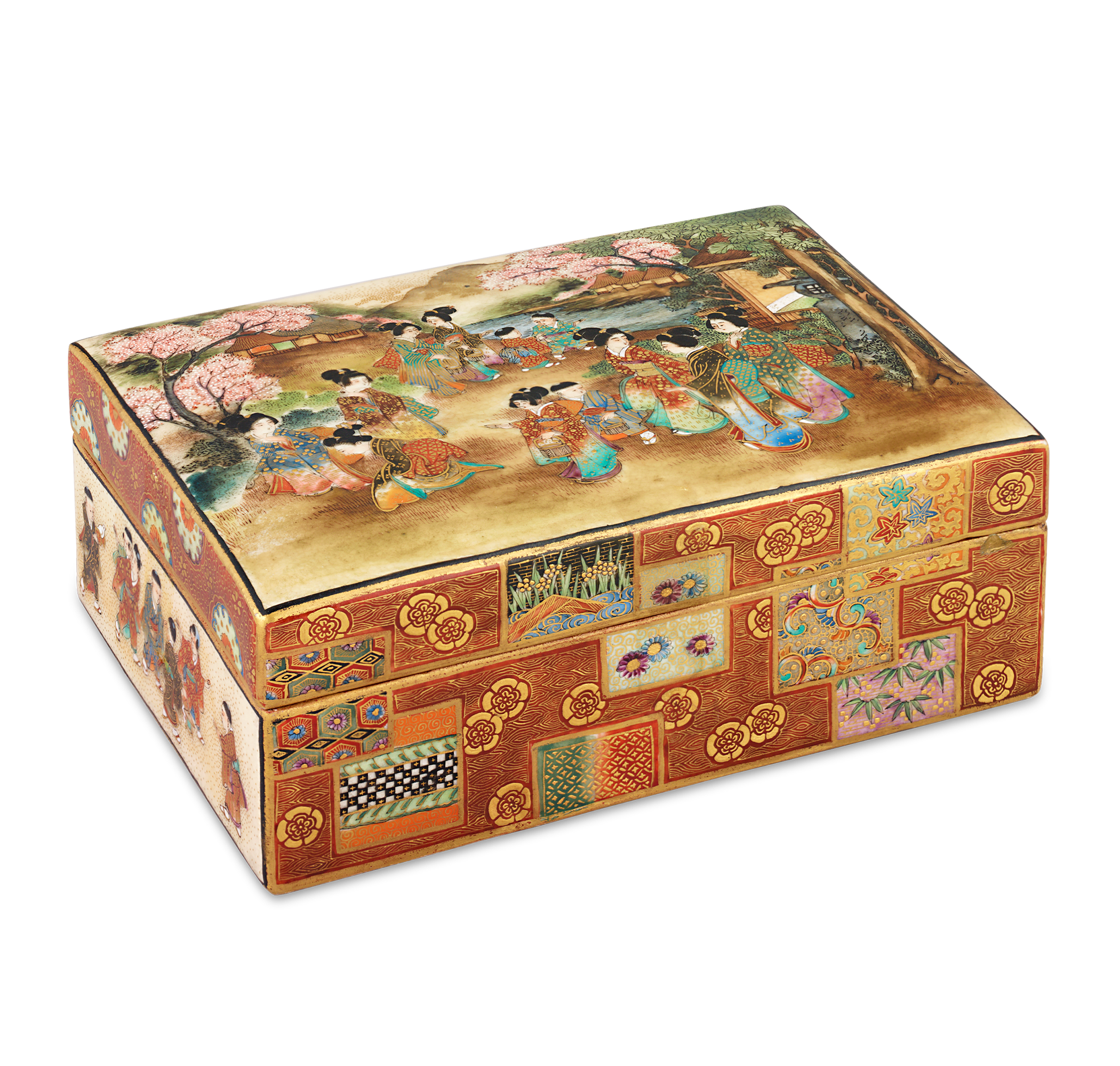 Ryozan Satsuma Trinket Box