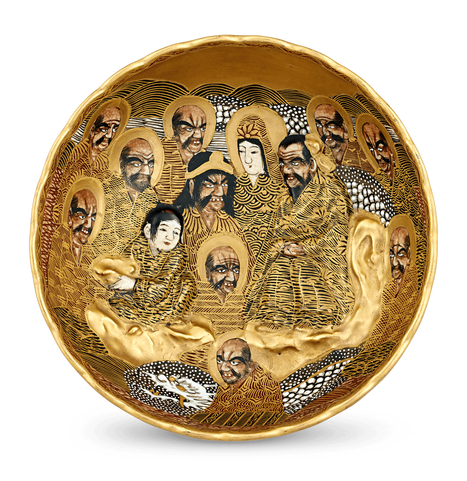 Satsuma Bowl of Immortals