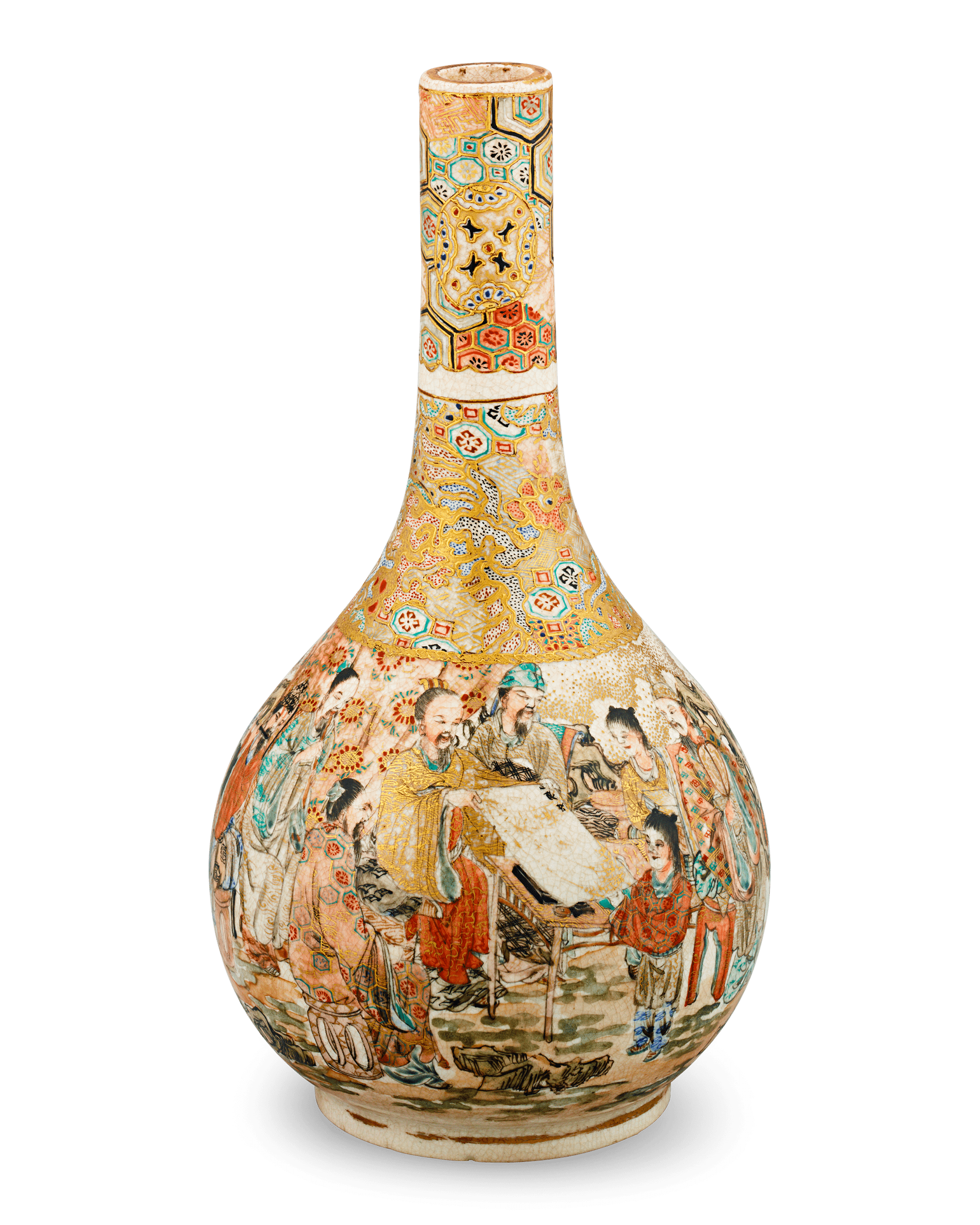 Satsuma Vase with Figures