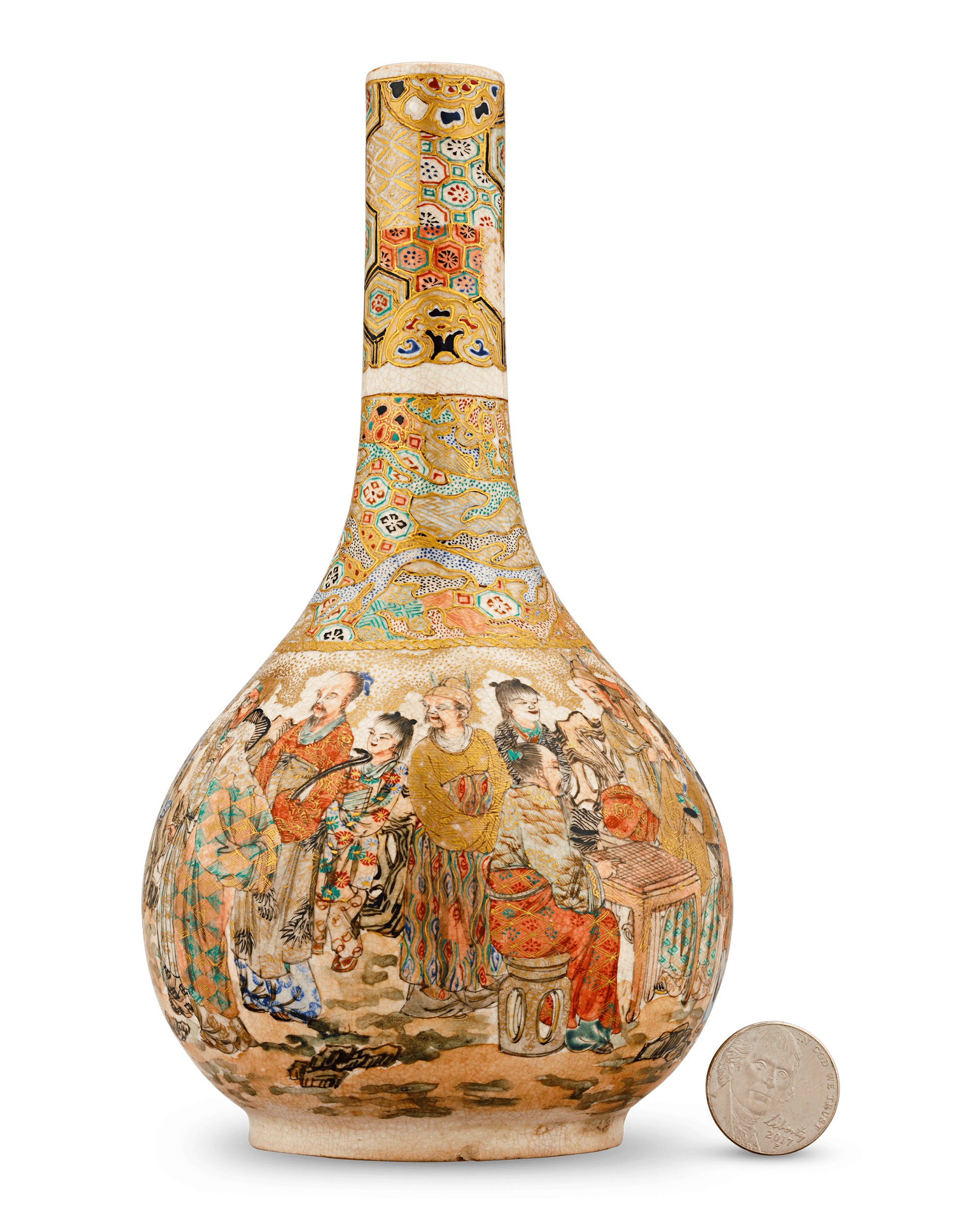 Satsuma Vase with Figures