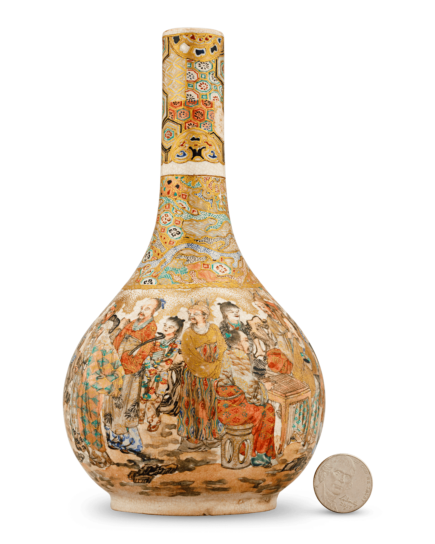 Satsuma Vase with Figures