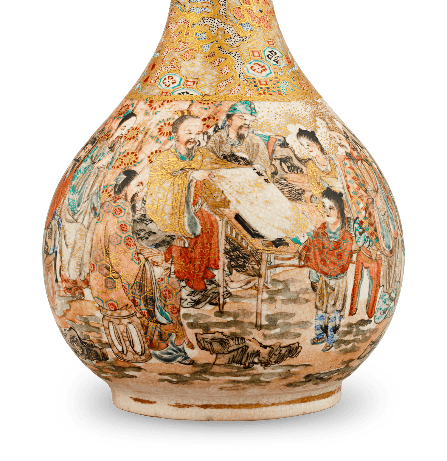 Satsuma Vase with Figures