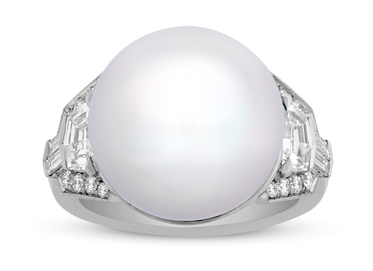 Raymond Yard South Sea Pearl Ring, 14mm