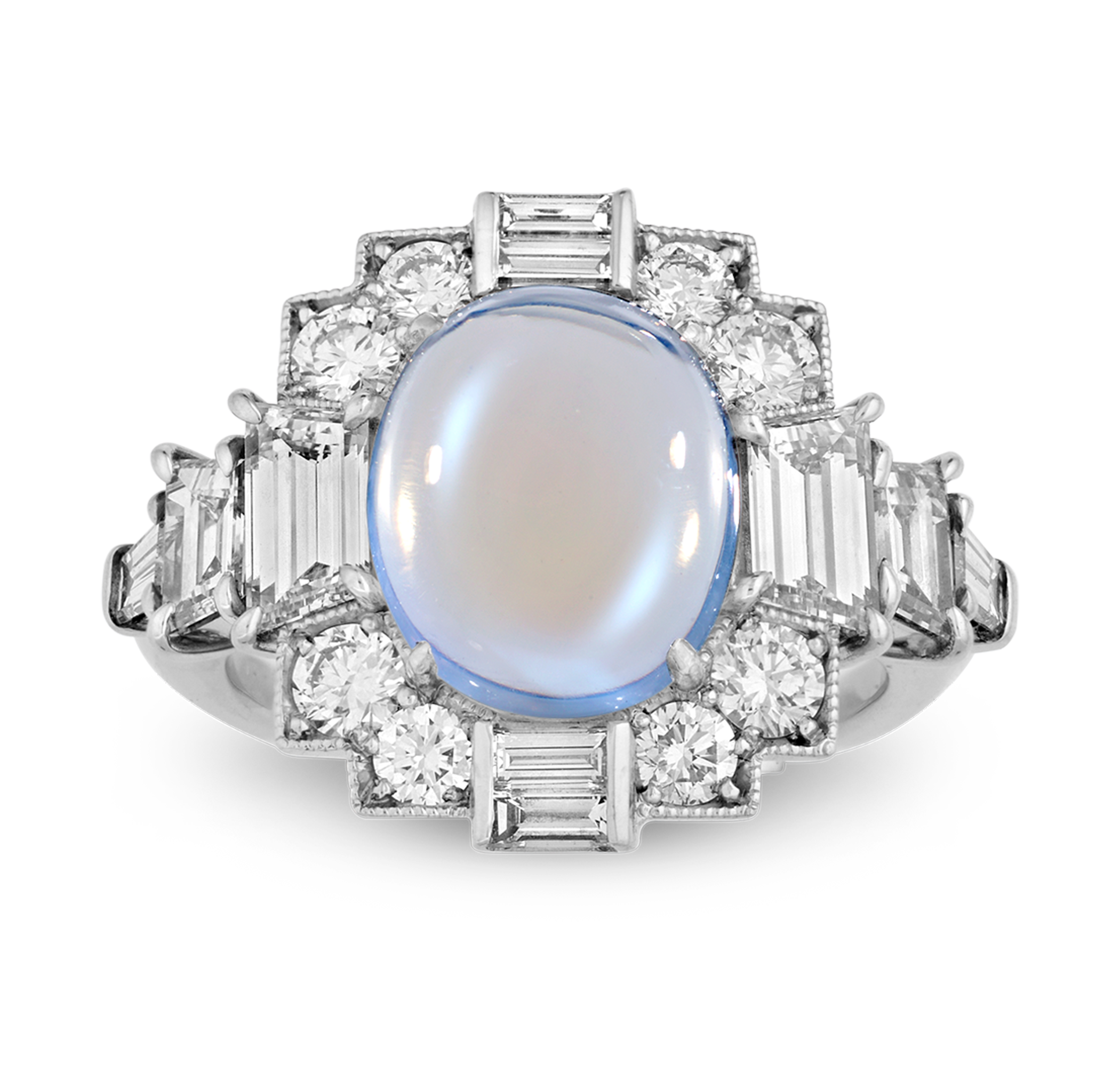 Raymond Yard Moonstone Ring, 3.64 carats