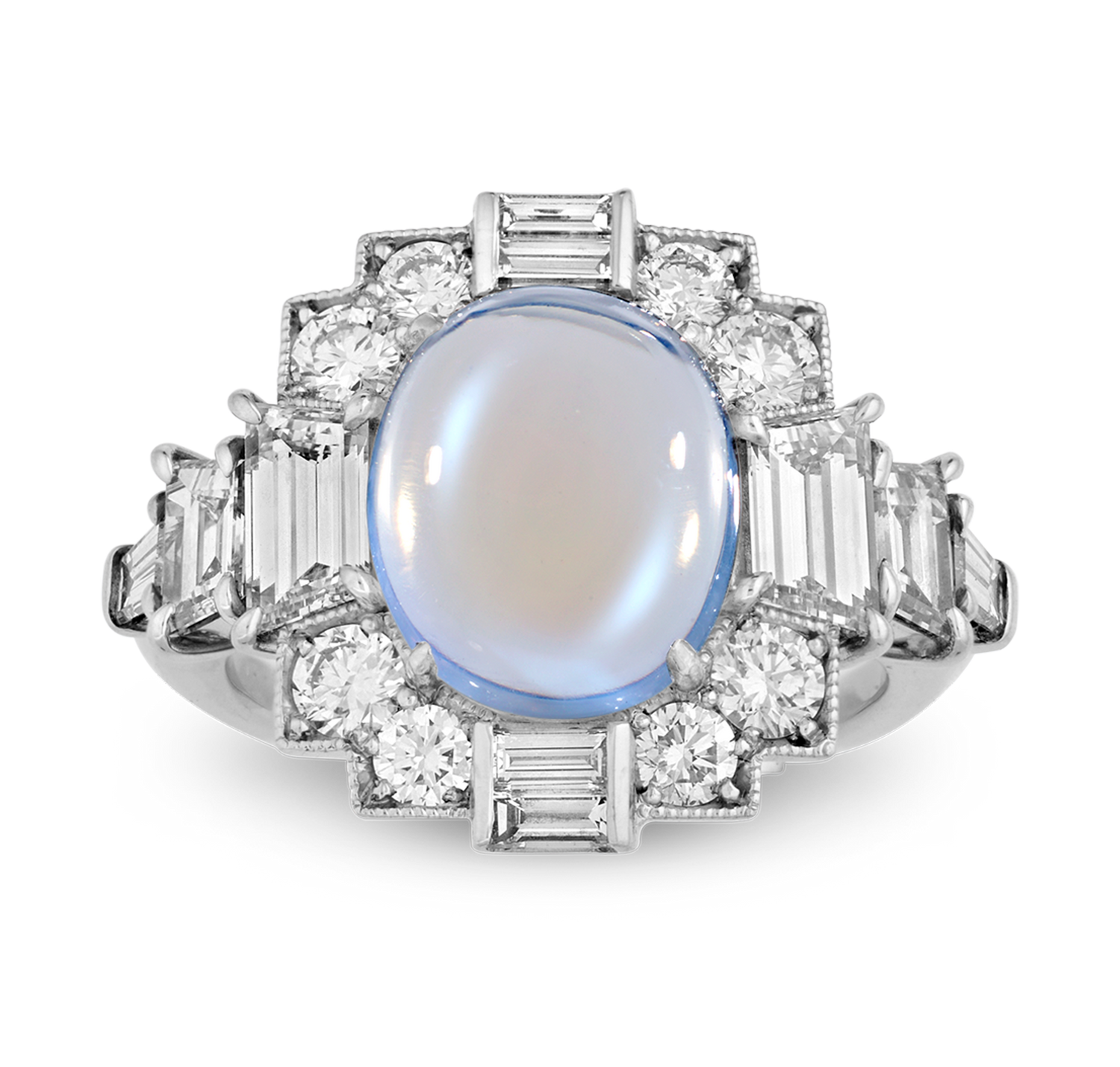 Raymond Yard Moonstone Ring, 3.64 carats