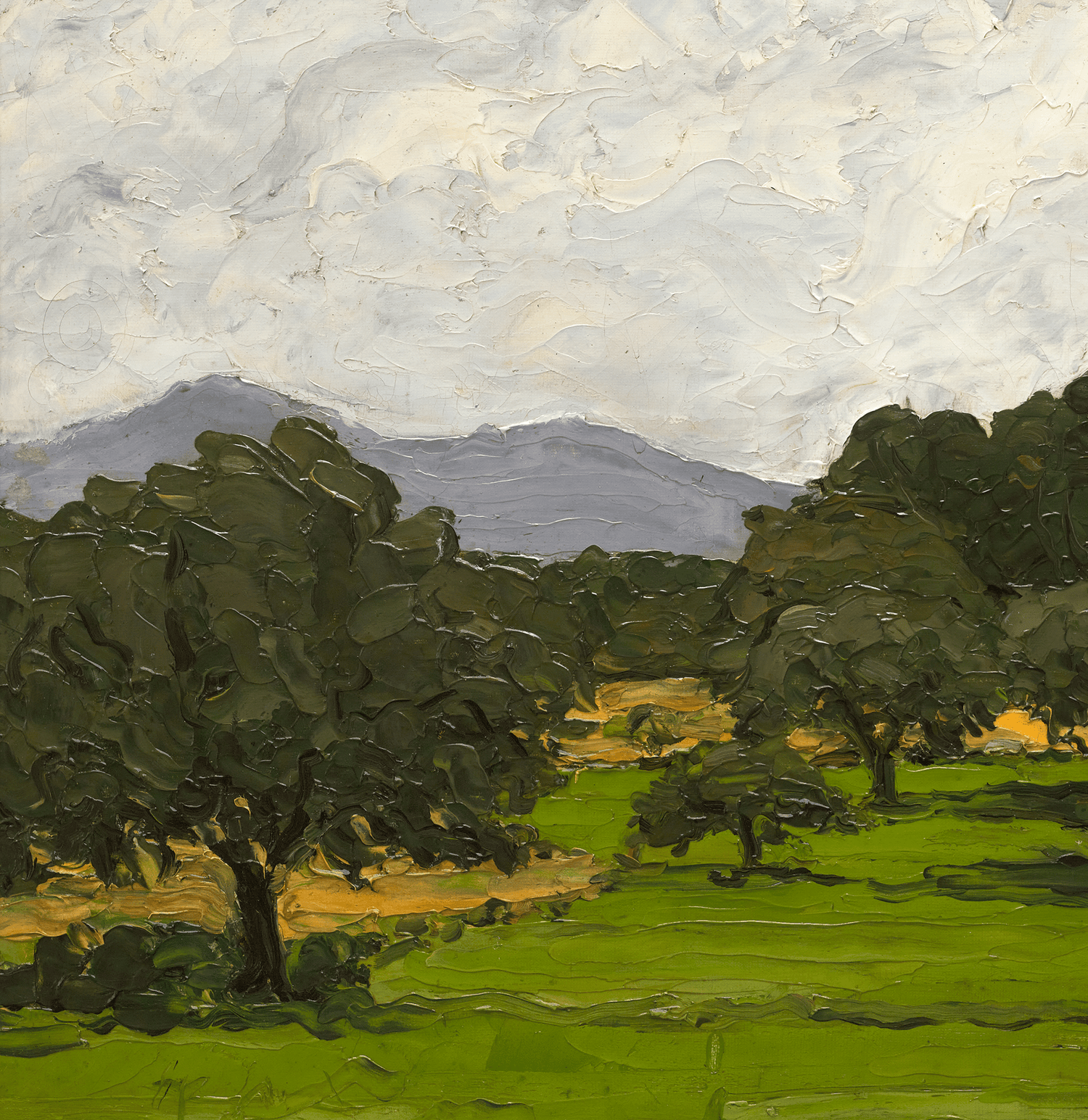 Paysage aux environs d'Aix-en-Provence by Paul Cézanne