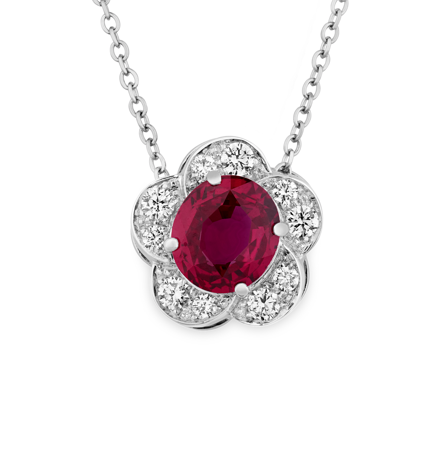 Unheated Ruby Pendant, 2.13 carats