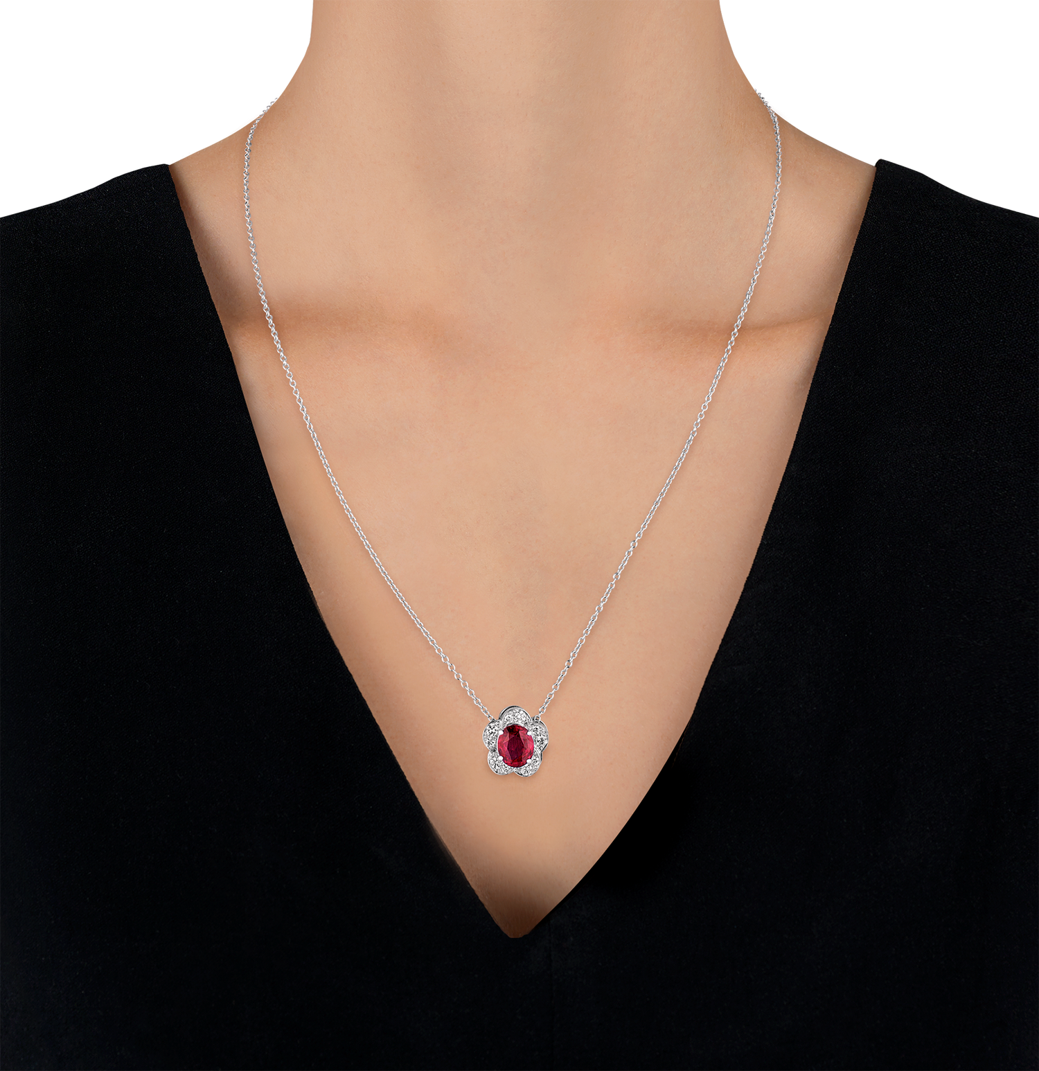 Unheated Ruby Pendant, 2.13 carats