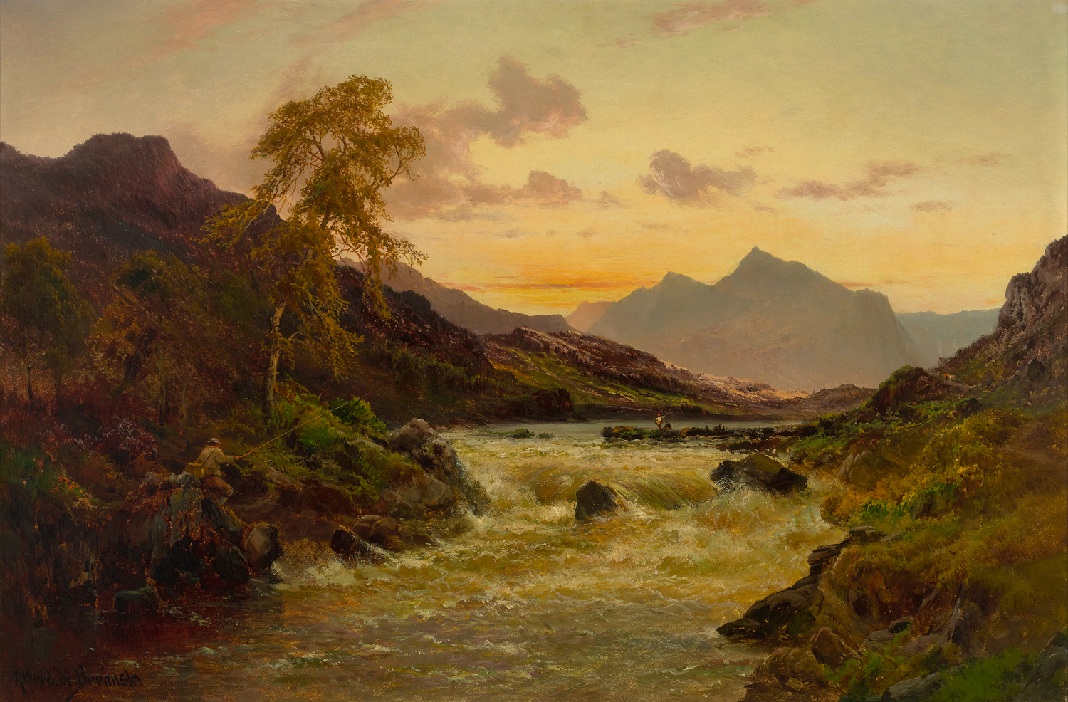 Mount Snowdon, After the Rain by Alfred de Bréanski