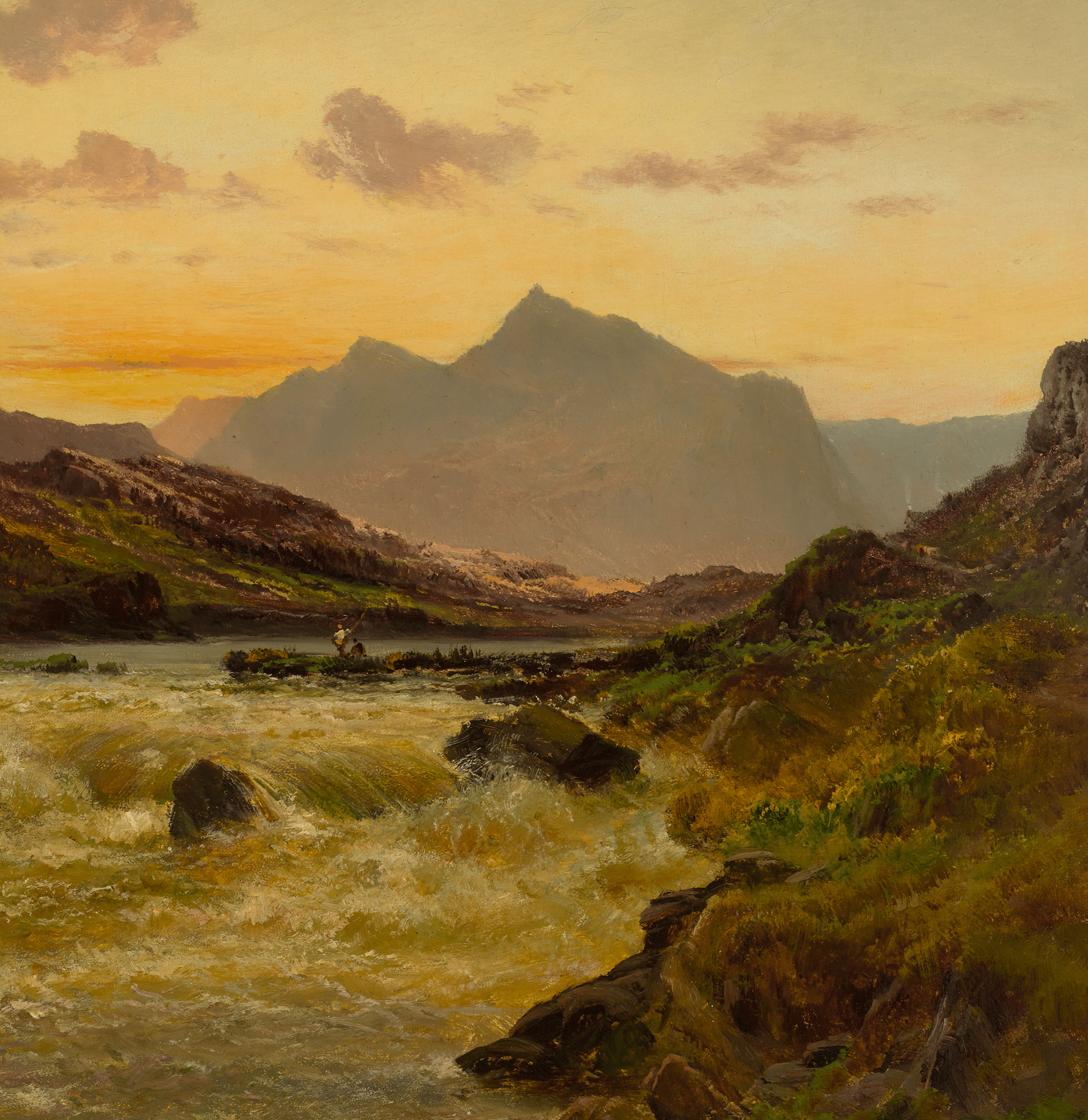 Mount Snowdon, After the Rain by Alfred de Bréanski