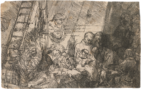 Circumcision in the Stable by Rembrandt van Rijn