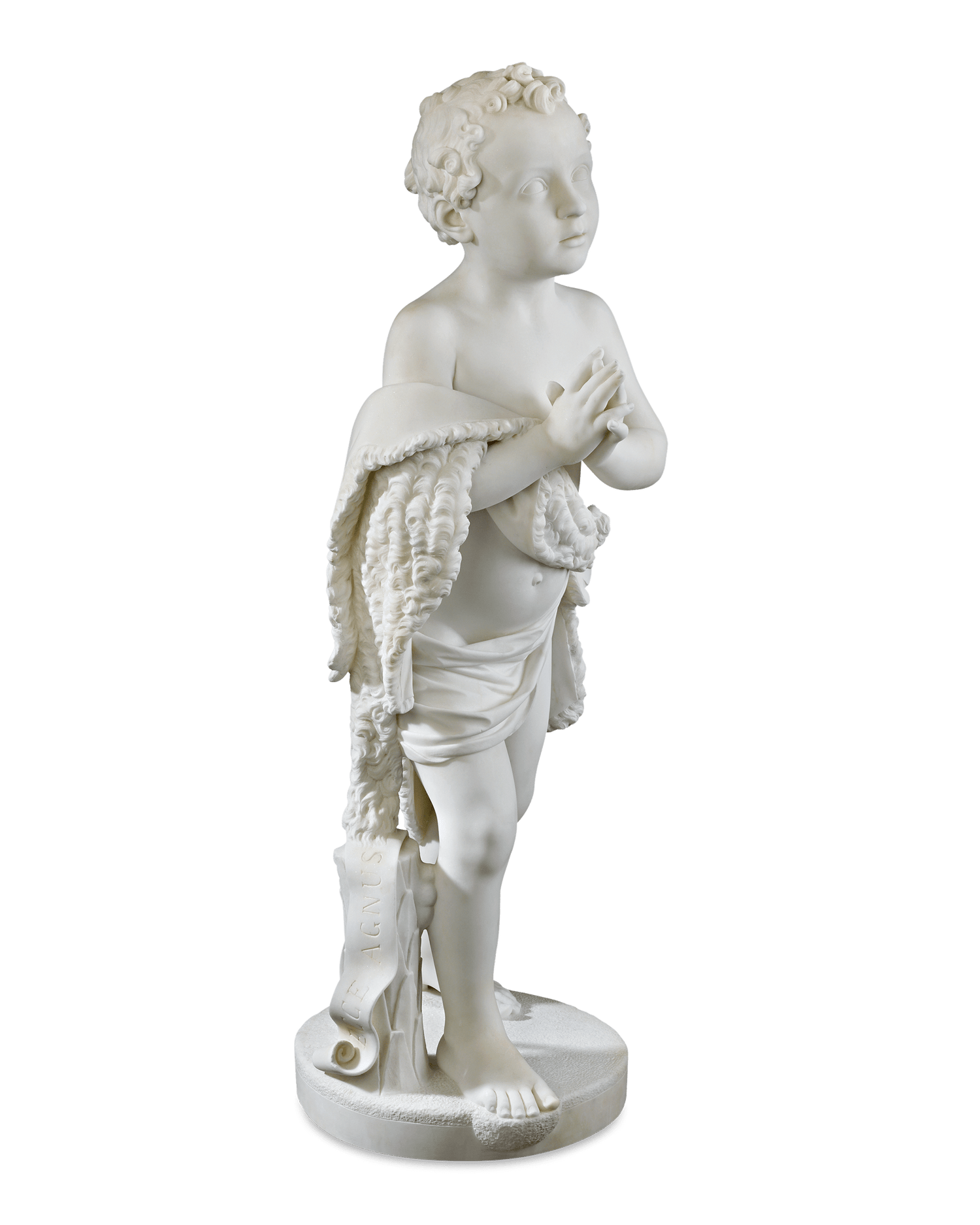 Marble Sculpture of Young St. John the Baptist