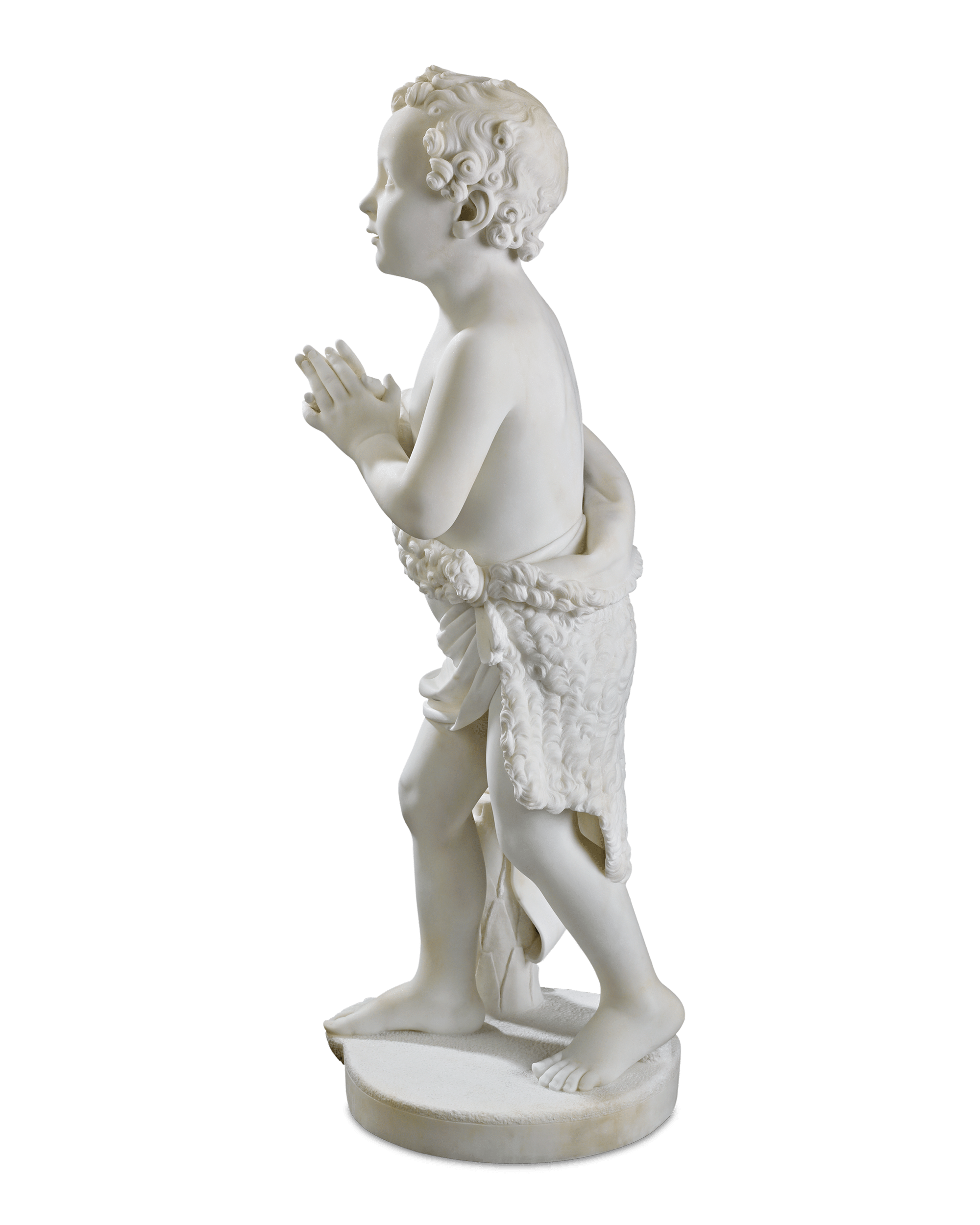 Marble Sculpture of Young St. John the Baptist