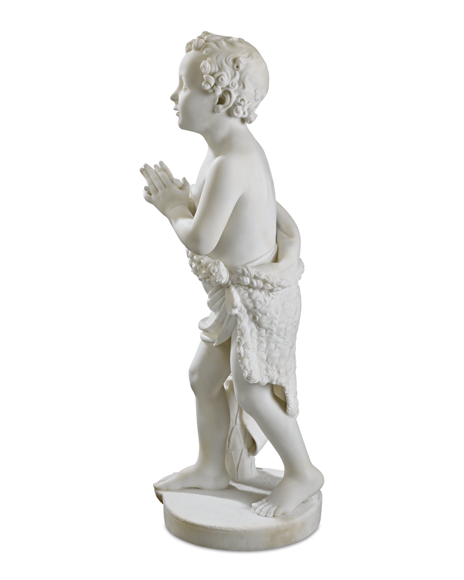 Marble Sculpture of Young St. John the Baptist