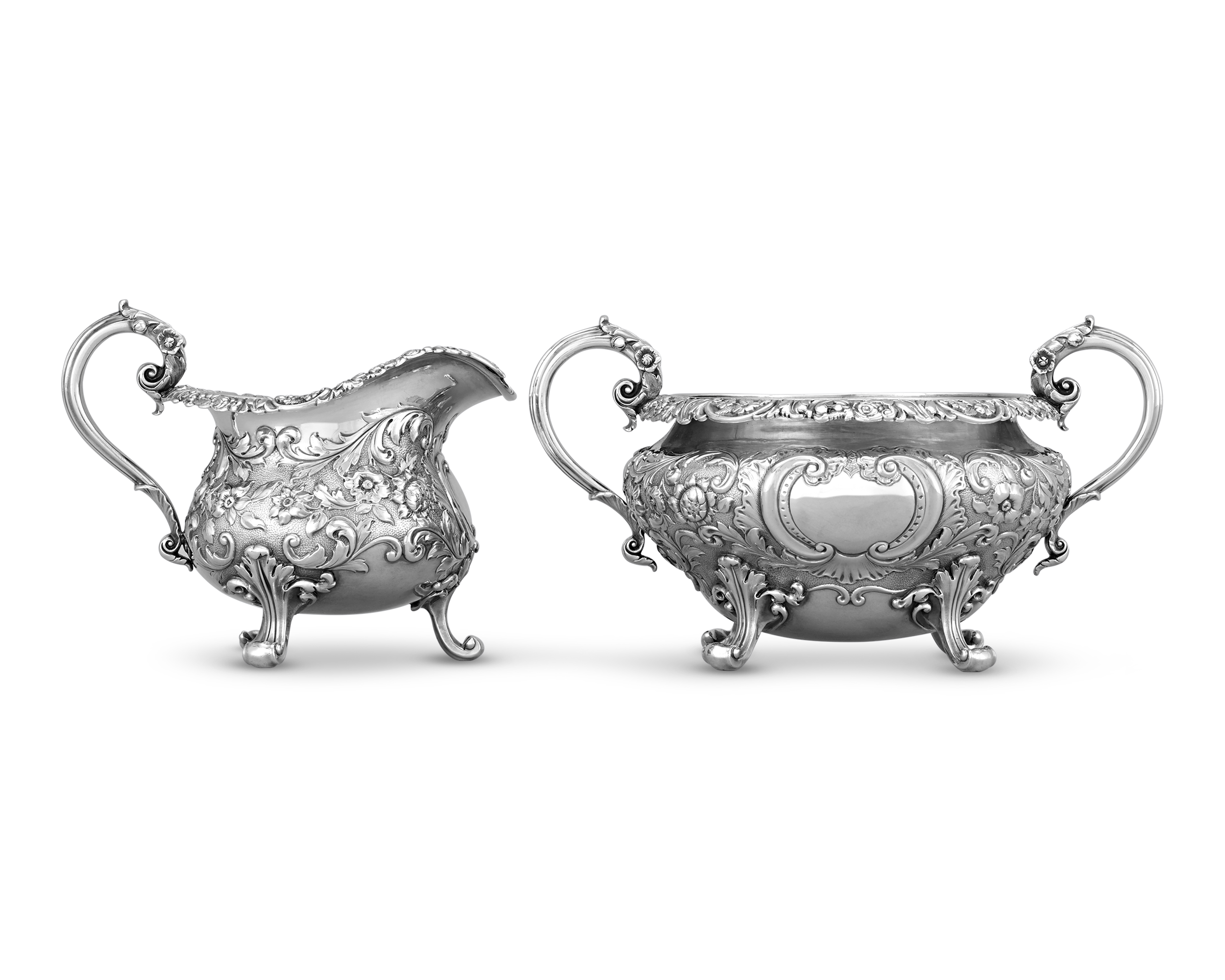 Paul Storr Silver Kings Pattern 4-Piece Tea & Coffee Set