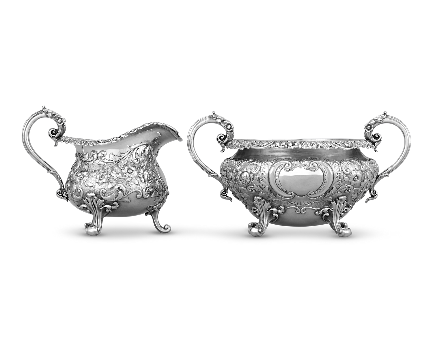 Paul Storr Silver Kings Pattern 4-Piece Tea & Coffee Set