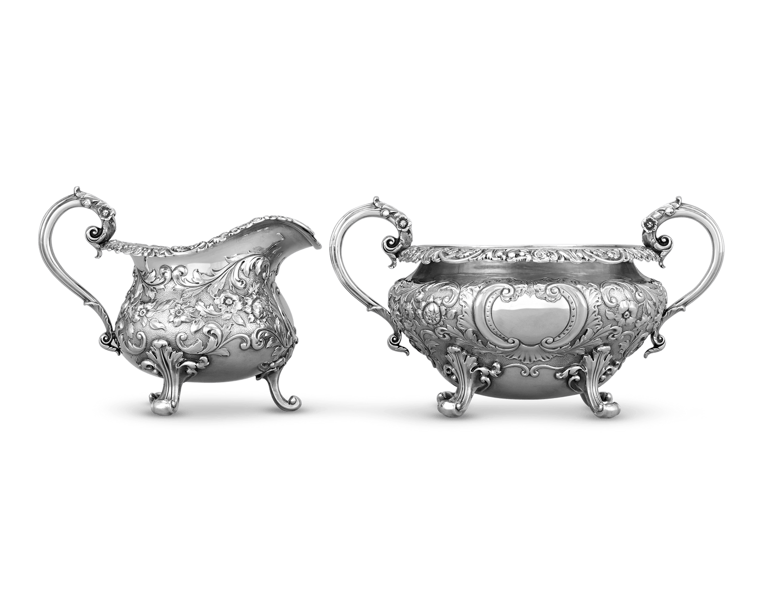 Paul Storr Silver Kings Pattern 4-Piece Tea & Coffee Set