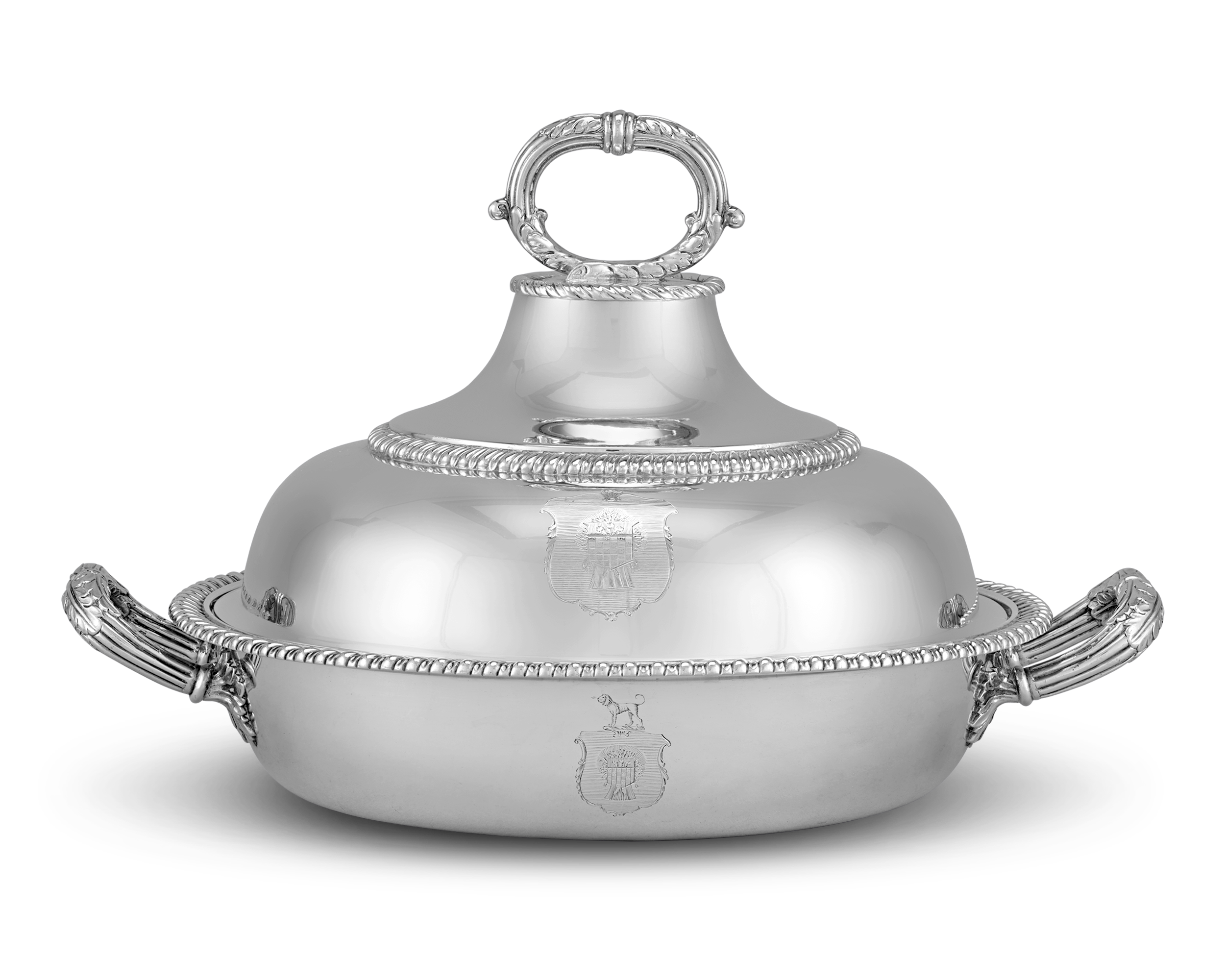 Four Georgian Silver Entrée Dishes by Robert Garrard