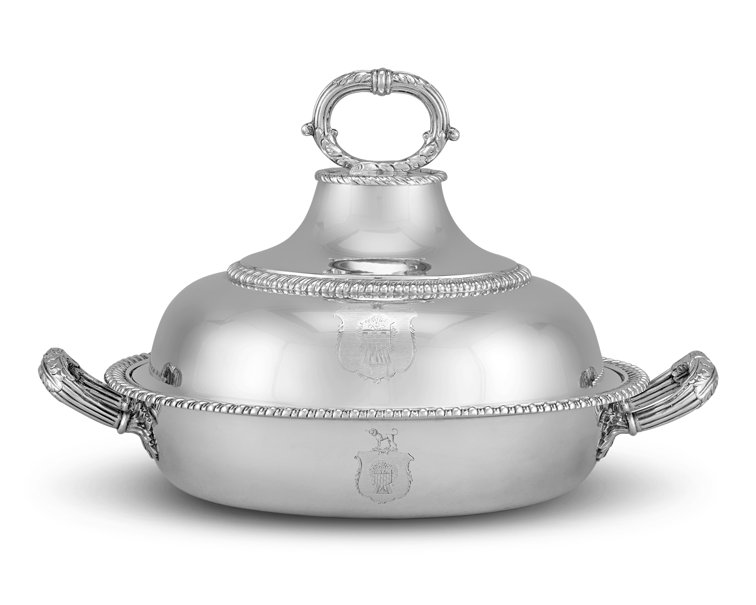 Four Georgian Silver Entrée Dishes by Robert Garrard