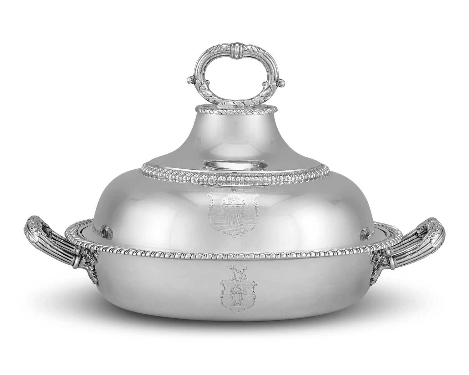 Four Georgian Silver Entrée Dishes by Robert Garrard