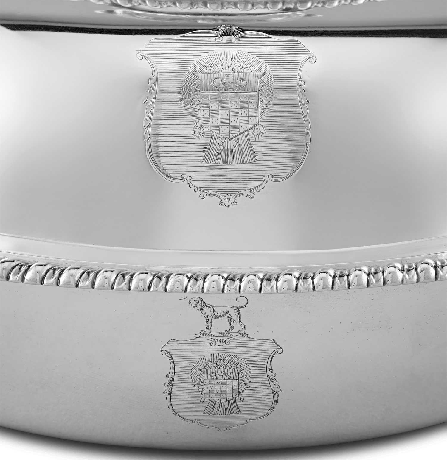 Four Georgian Silver Entrée Dishes by Robert Garrard