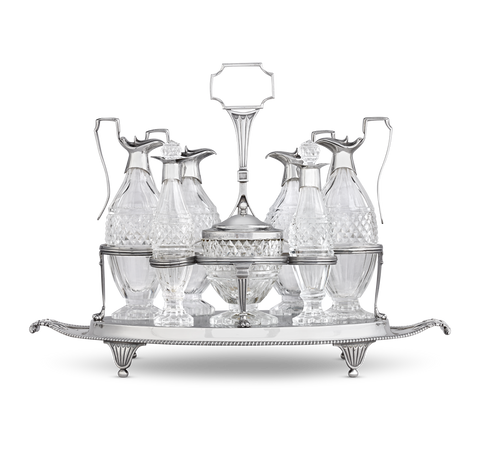 Georgian Silver Cruet set by Paul Storr