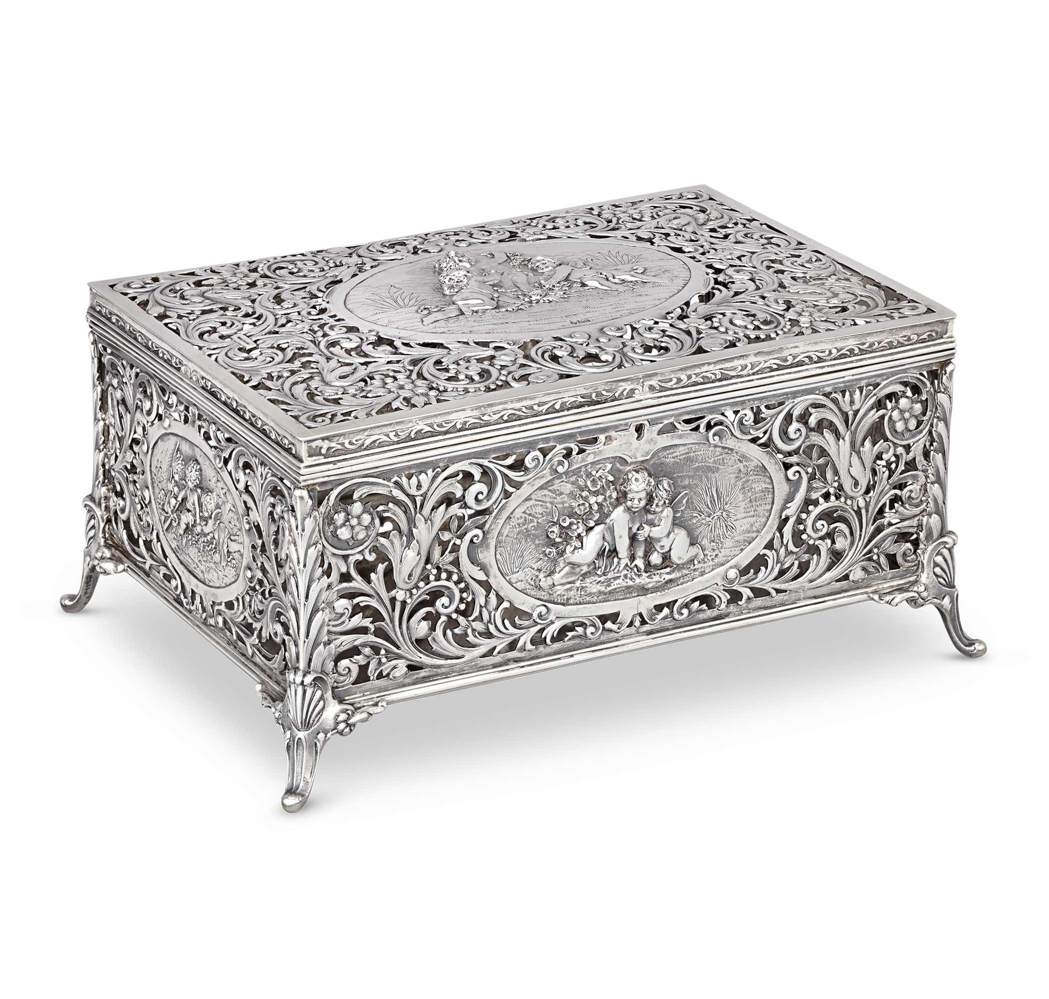 Louis XV Silver Presentation Box