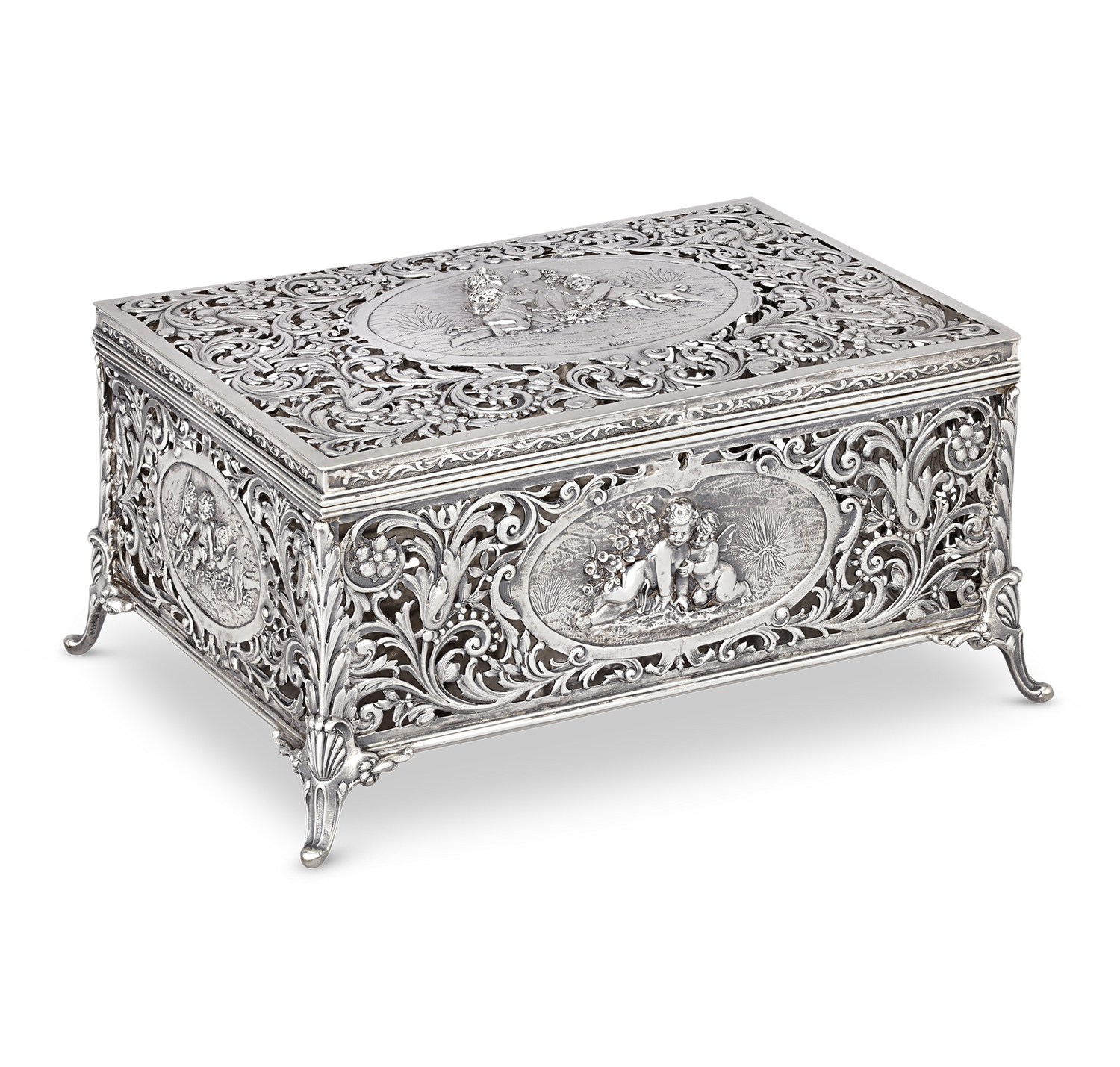 Louis XV Silver Presentation Box