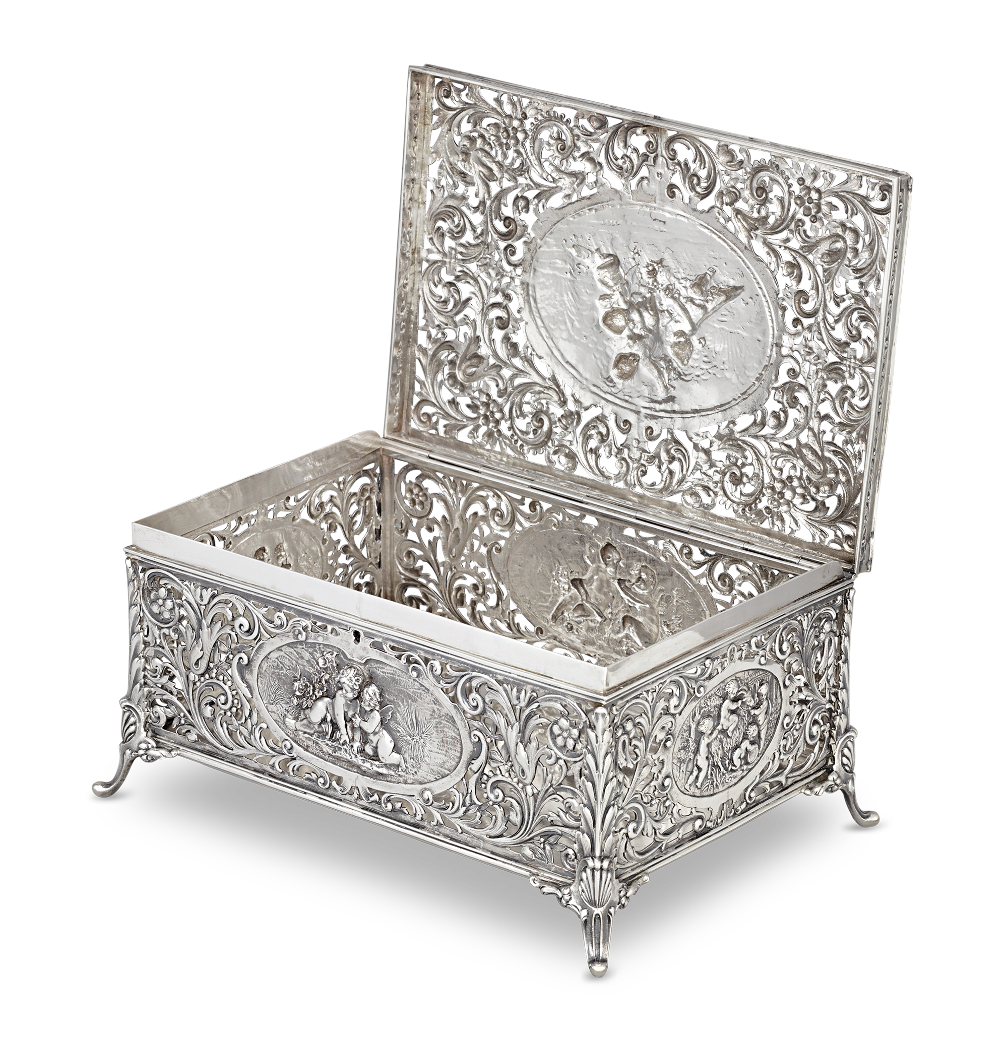 Louis XV Silver Presentation Box