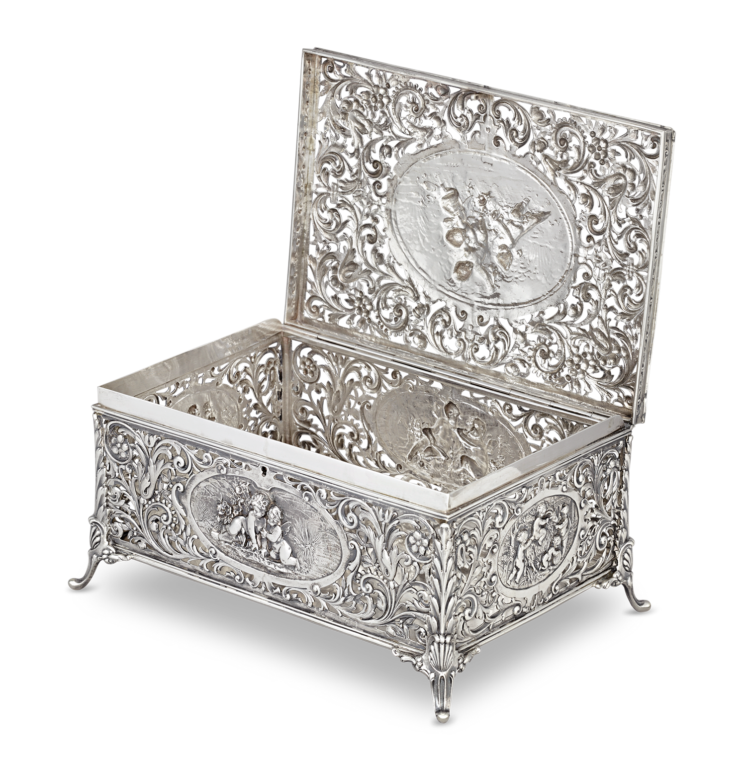 Louis XV Silver Presentation Box