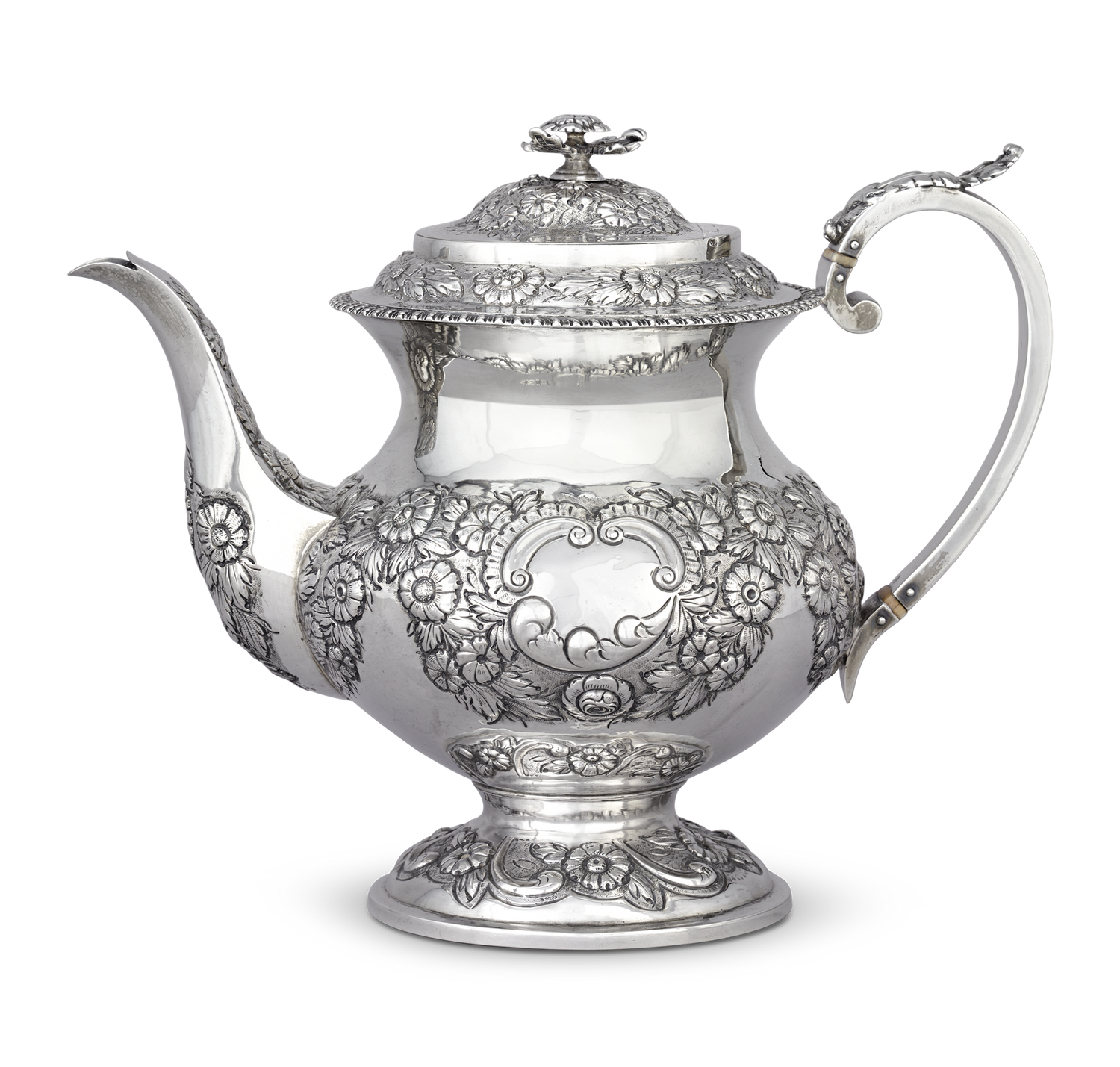 Georgian Four-Piece Silver Coffee and Tea Service