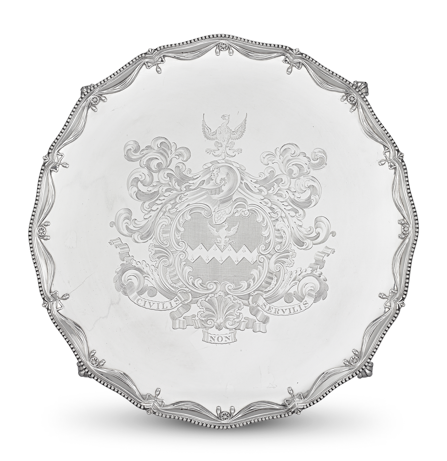 Georgian Silver Salver by Richard Rugg