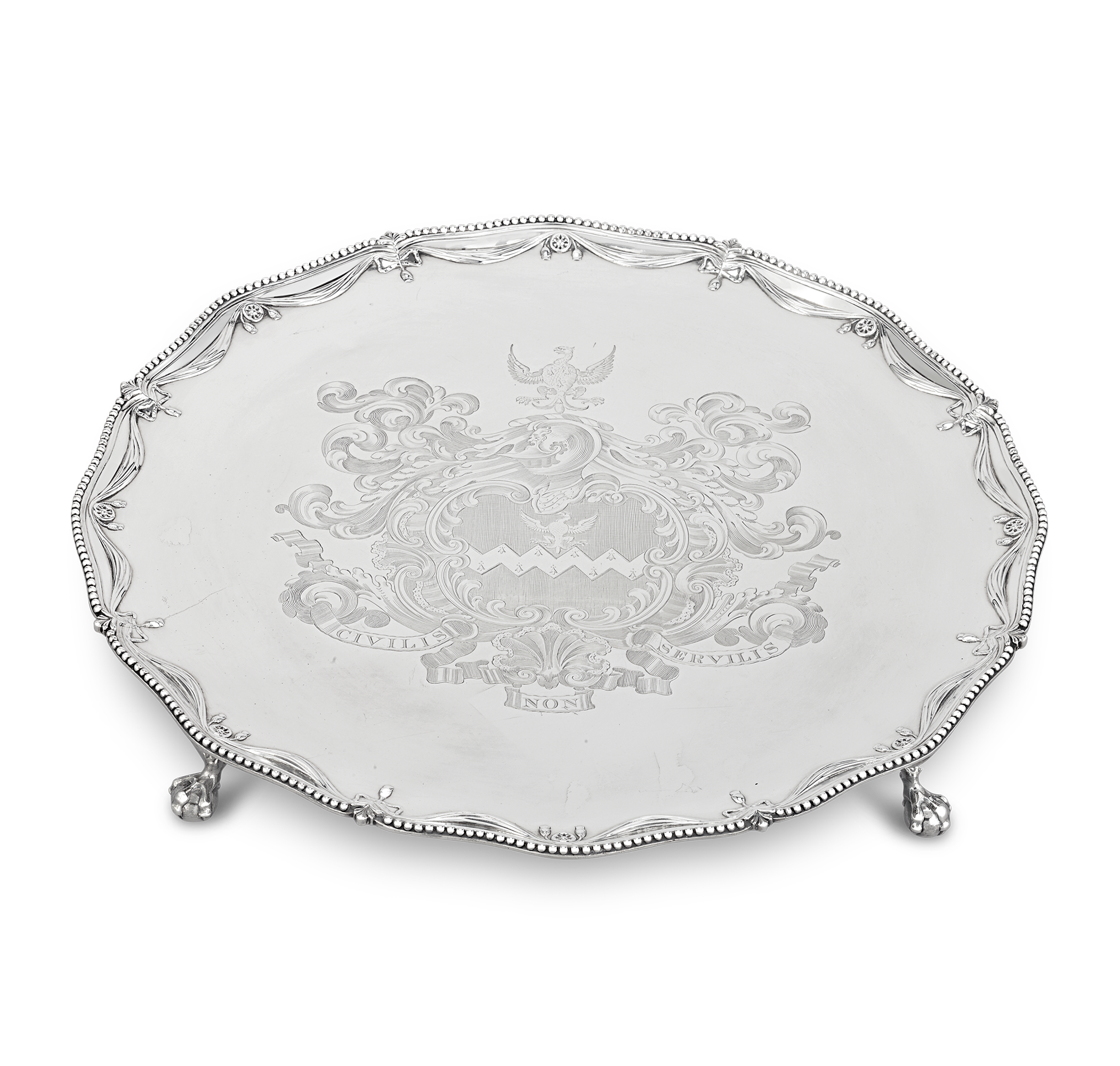 Georgian Silver Salver by Richard Rugg