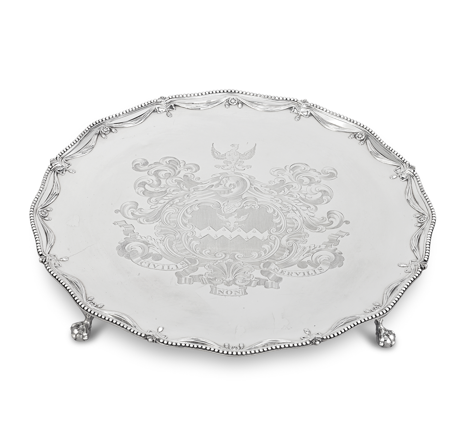 Georgian Silver Salver by Richard Rugg