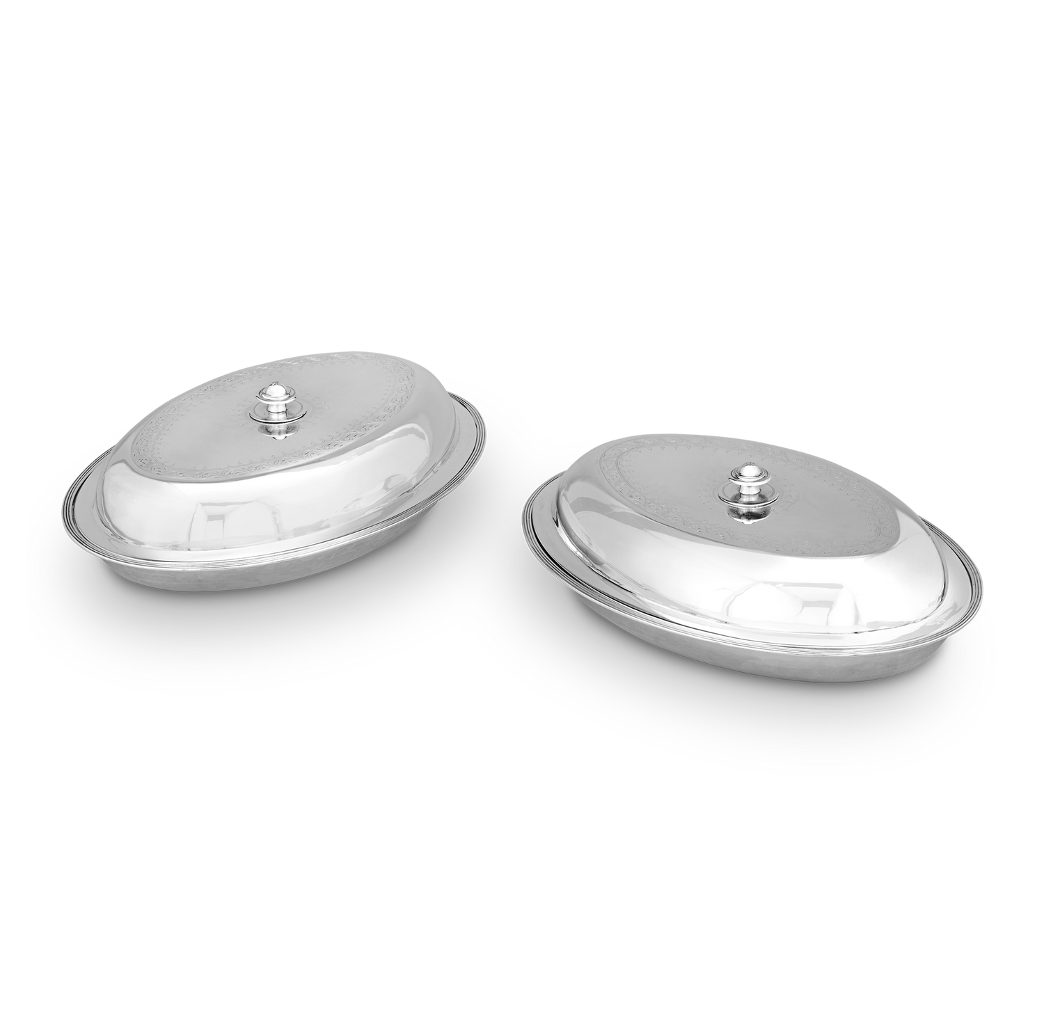 Pair of Georgian Silver Entrée Dishes by Paul Storr