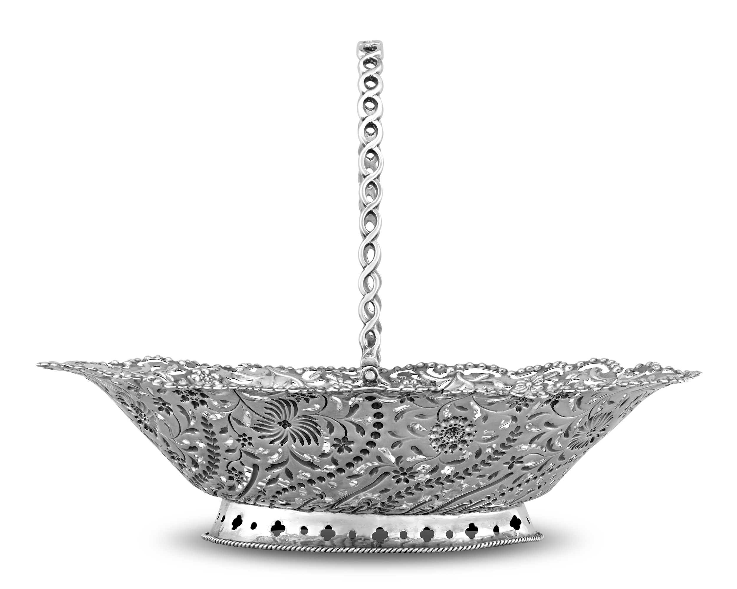 Georgian Silver Cake Basket by Robert Swanson