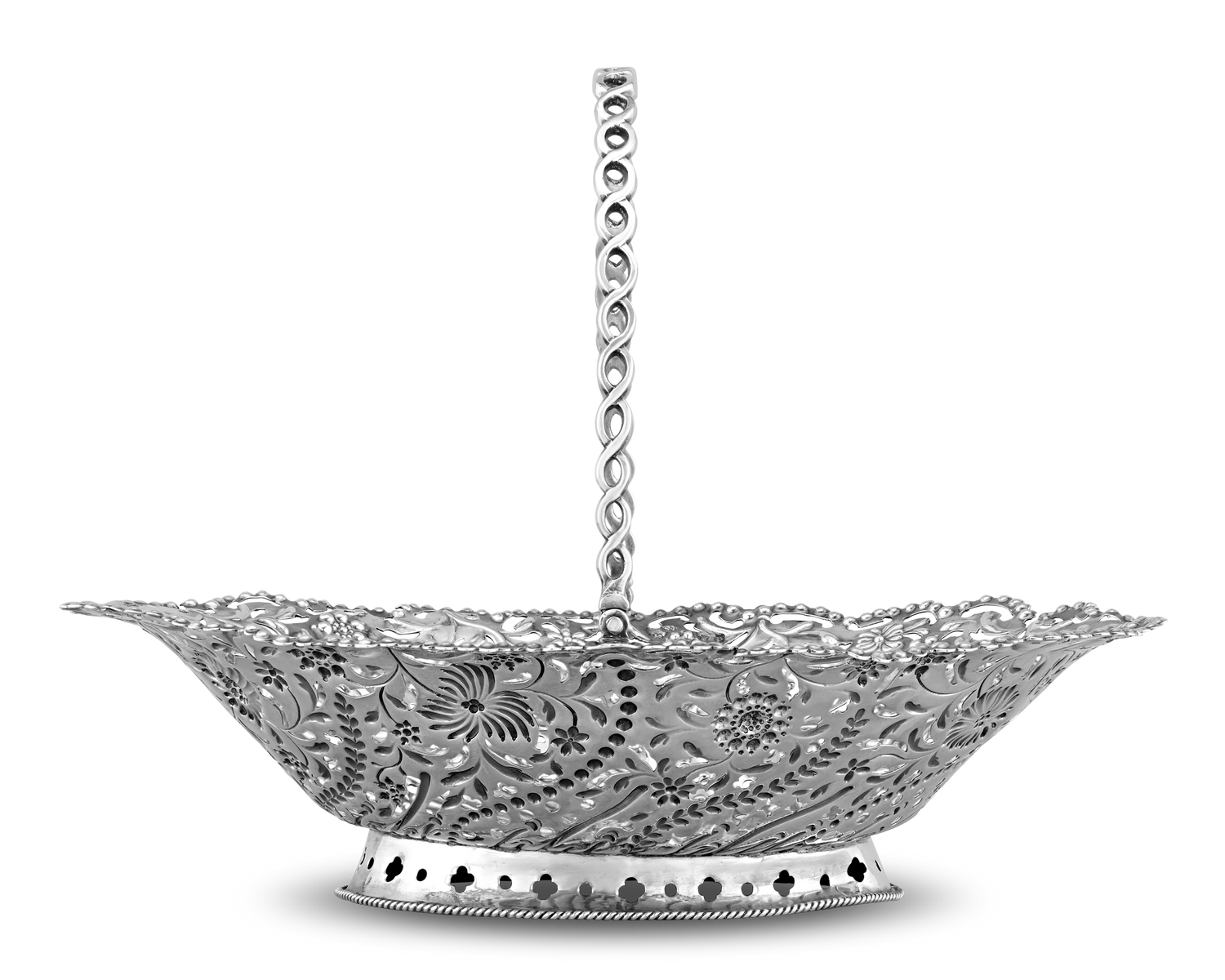 Georgian Silver Cake Basket by Robert Swanson