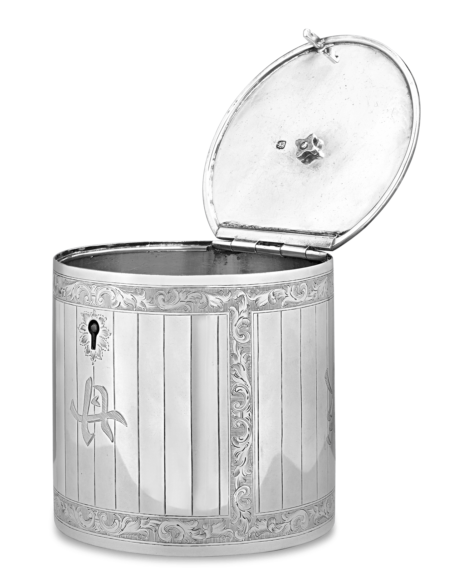 Georgian Silver Tea Caddy by Edward Cooper