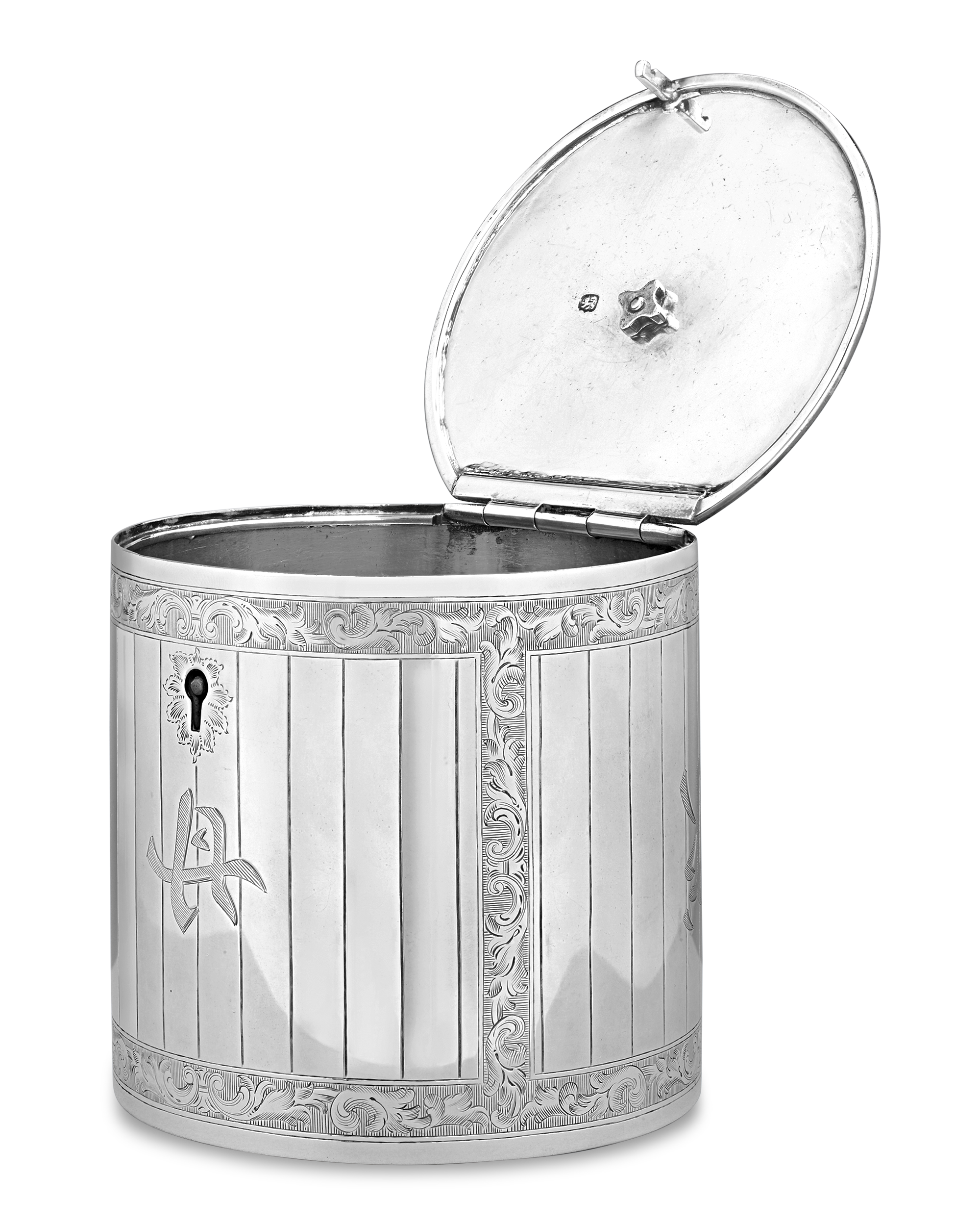 Georgian Silver Tea Caddy by Edward Cooper