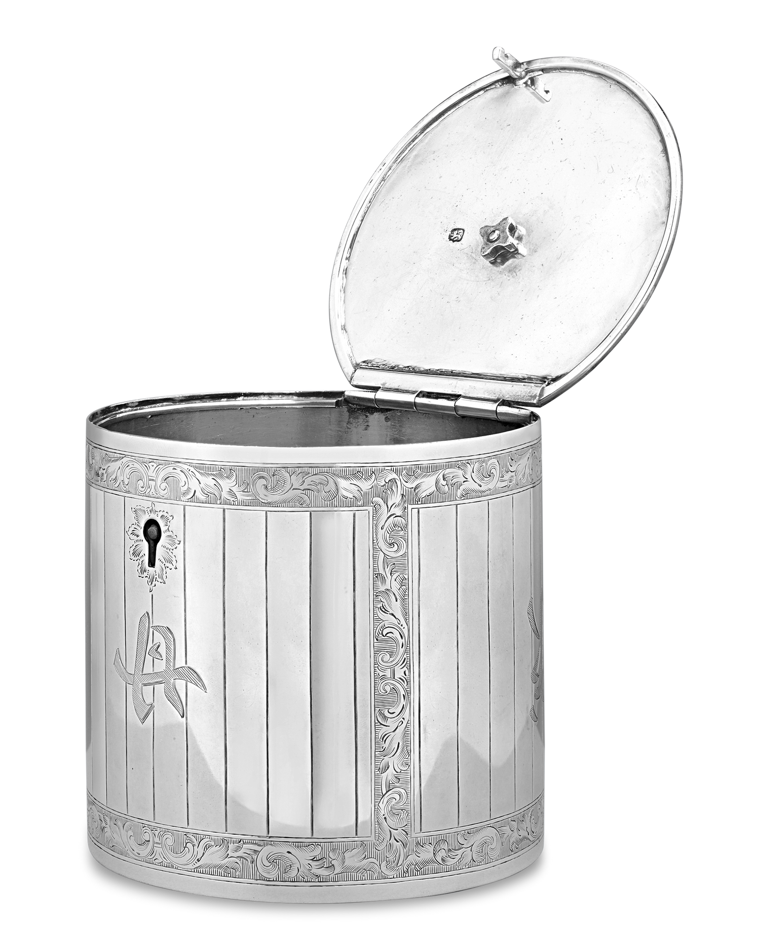 Georgian Silver Tea Caddy by Edward Cooper