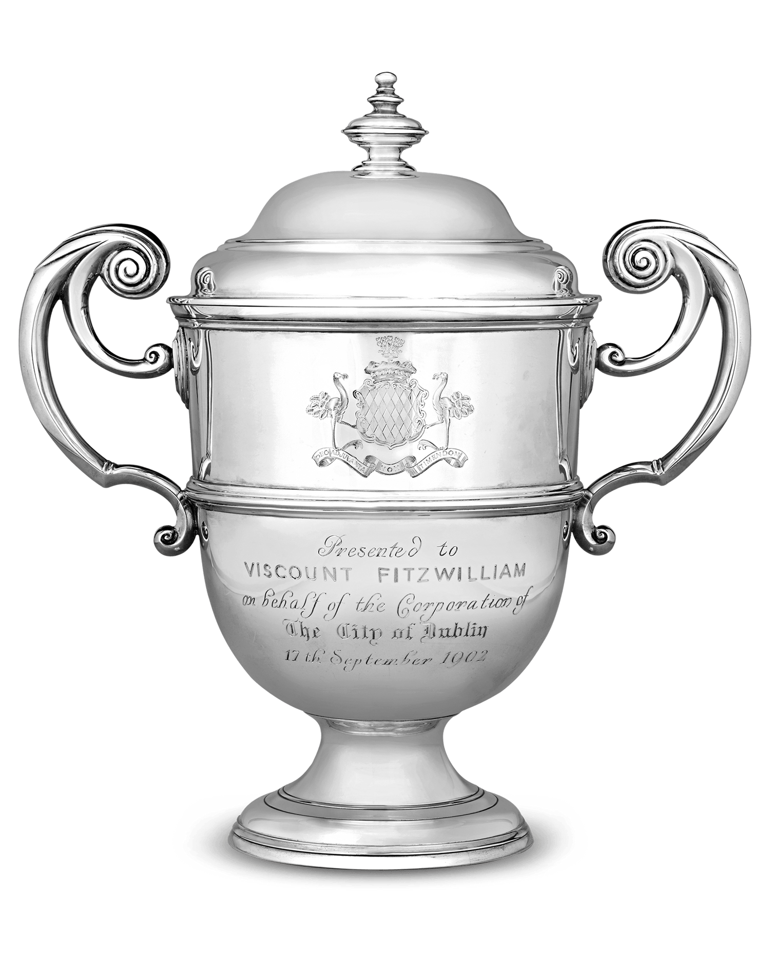 Edward VII Presentation Silver Wine Cooler for Viscount Fitzwilliams