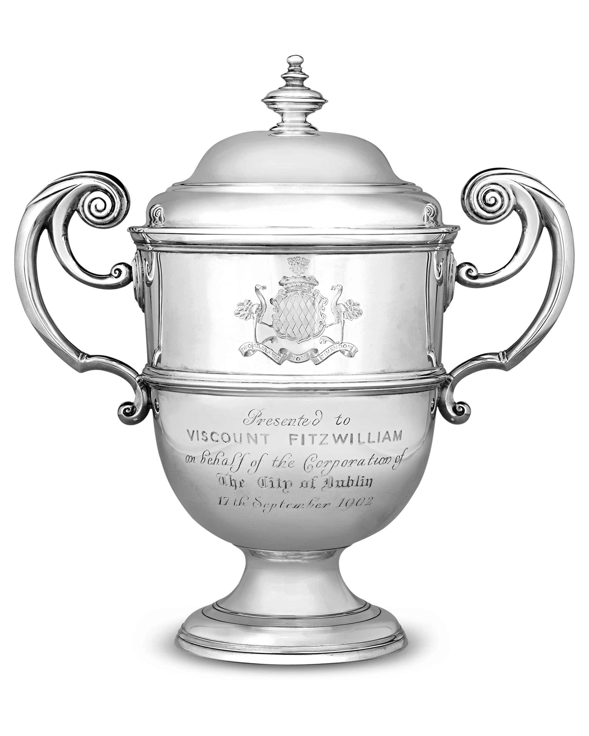 Edward VII Presentation Silver Wine Cooler for Viscount Fitzwilliams