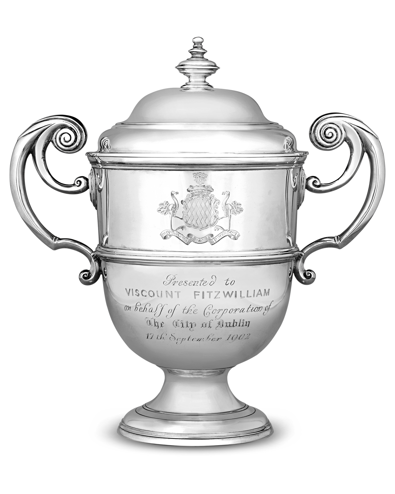 Edward VII Presentation Silver Wine Cooler for Viscount Fitzwilliams