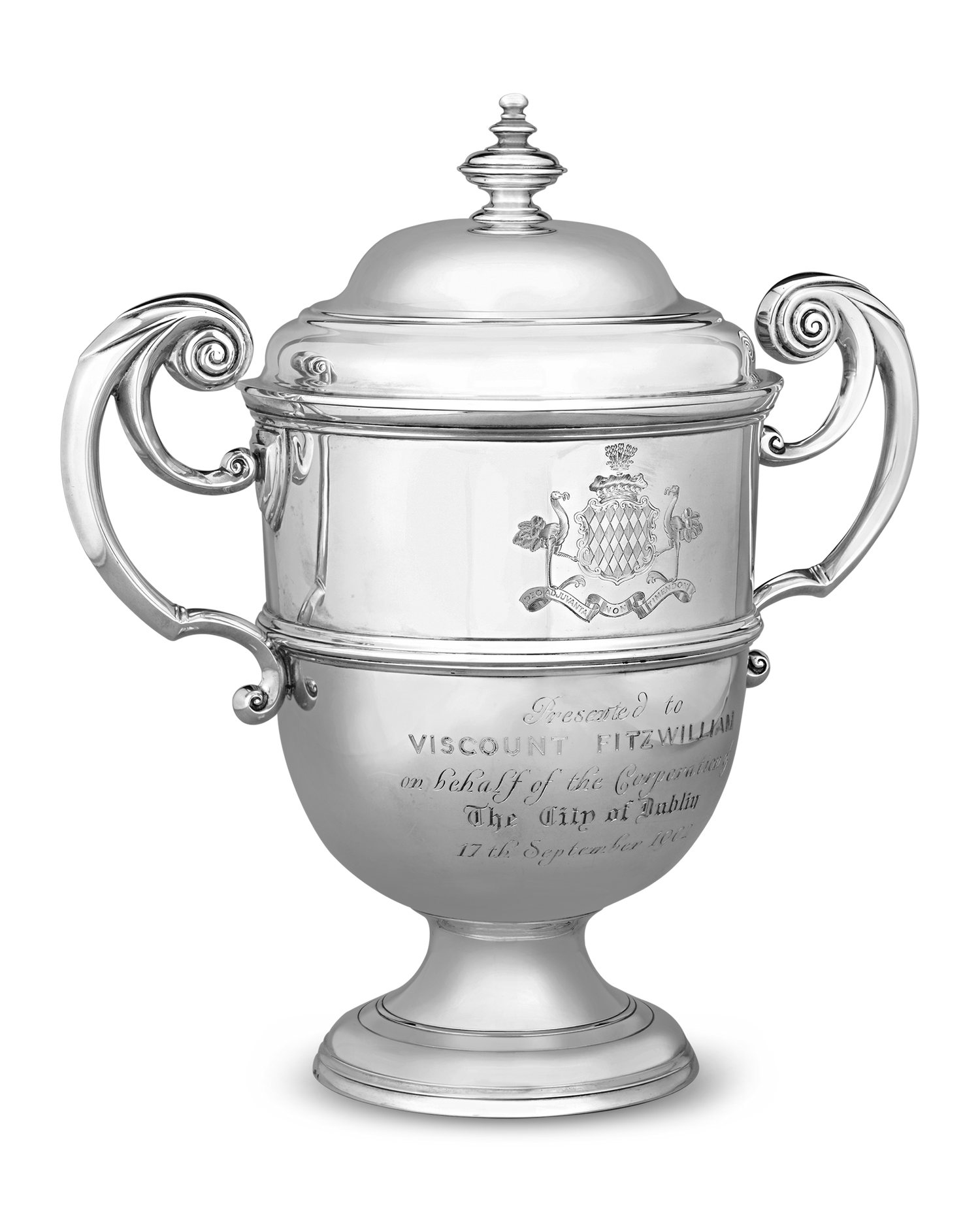 Edward VII Presentation Silver Wine Cooler for Viscount Fitzwilliams