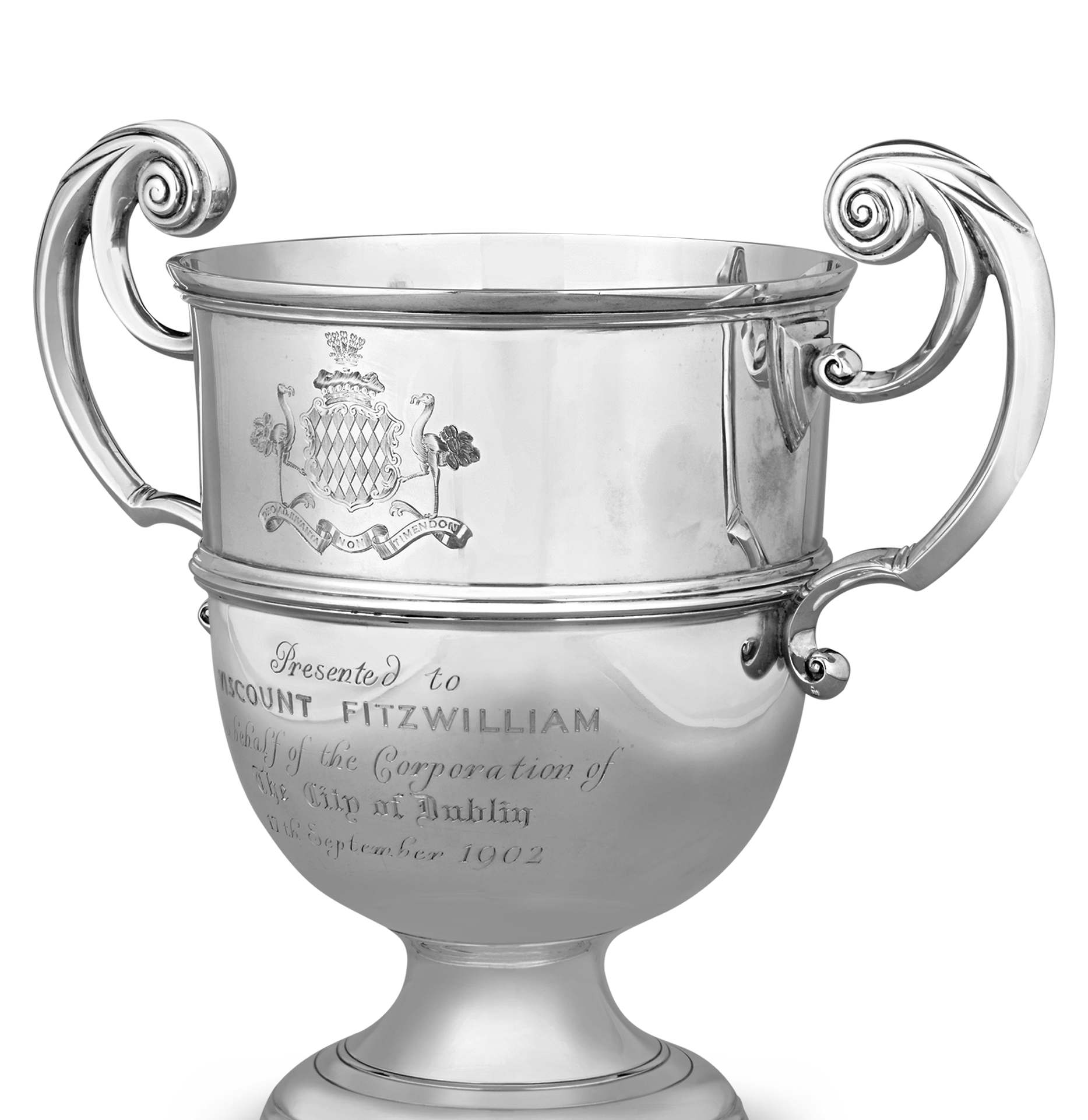 Edward VII Presentation Silver Wine Cooler for Viscount Fitzwilliams