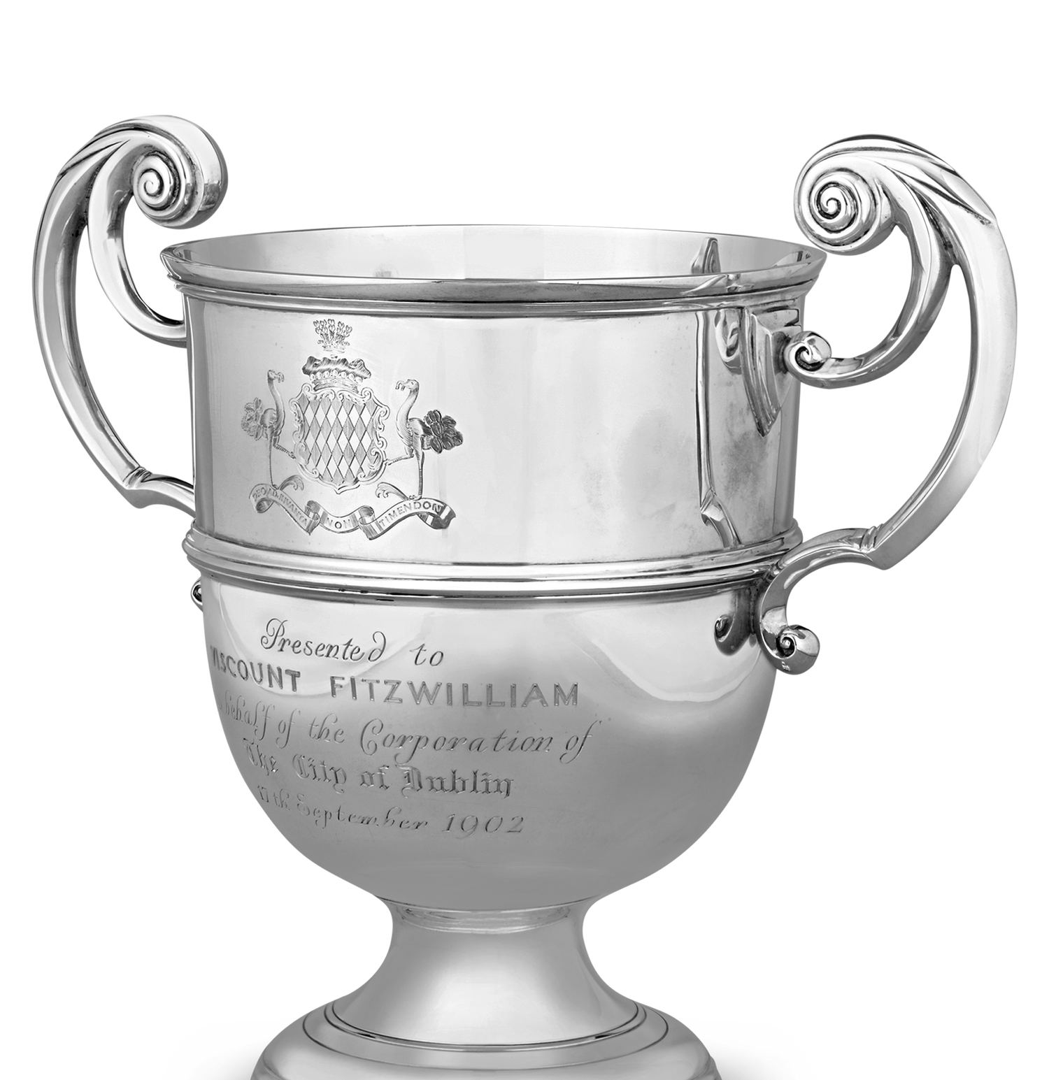 Edward VII Presentation Silver Wine Cooler for Viscount Fitzwilliams