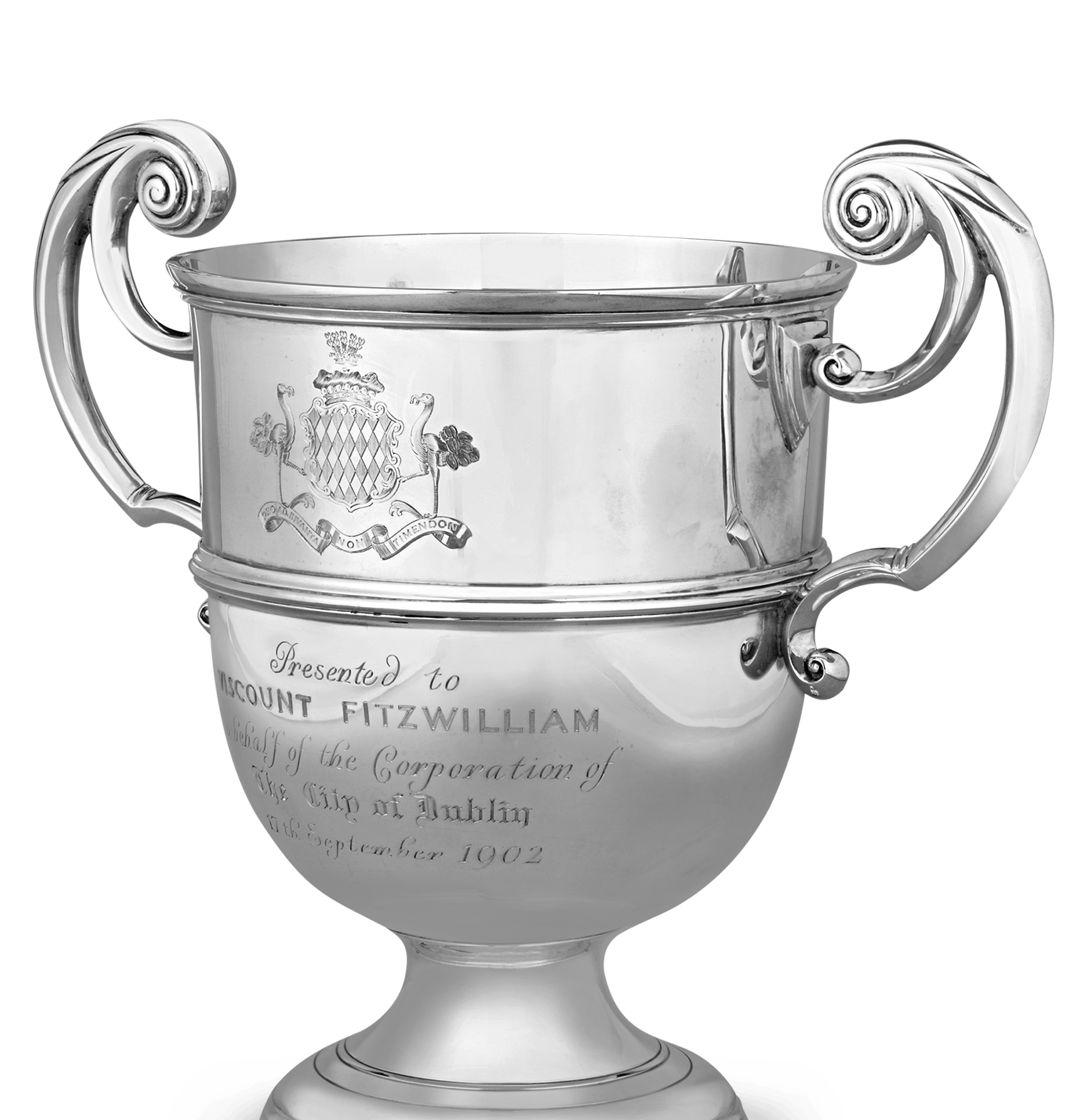 Edward VII Presentation Silver Wine Cooler for Viscount Fitzwilliams
