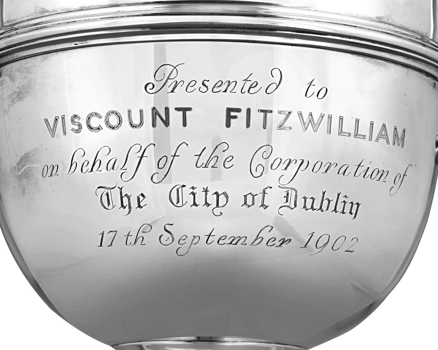 Edward VII Presentation Silver Wine Cooler for Viscount Fitzwilliams