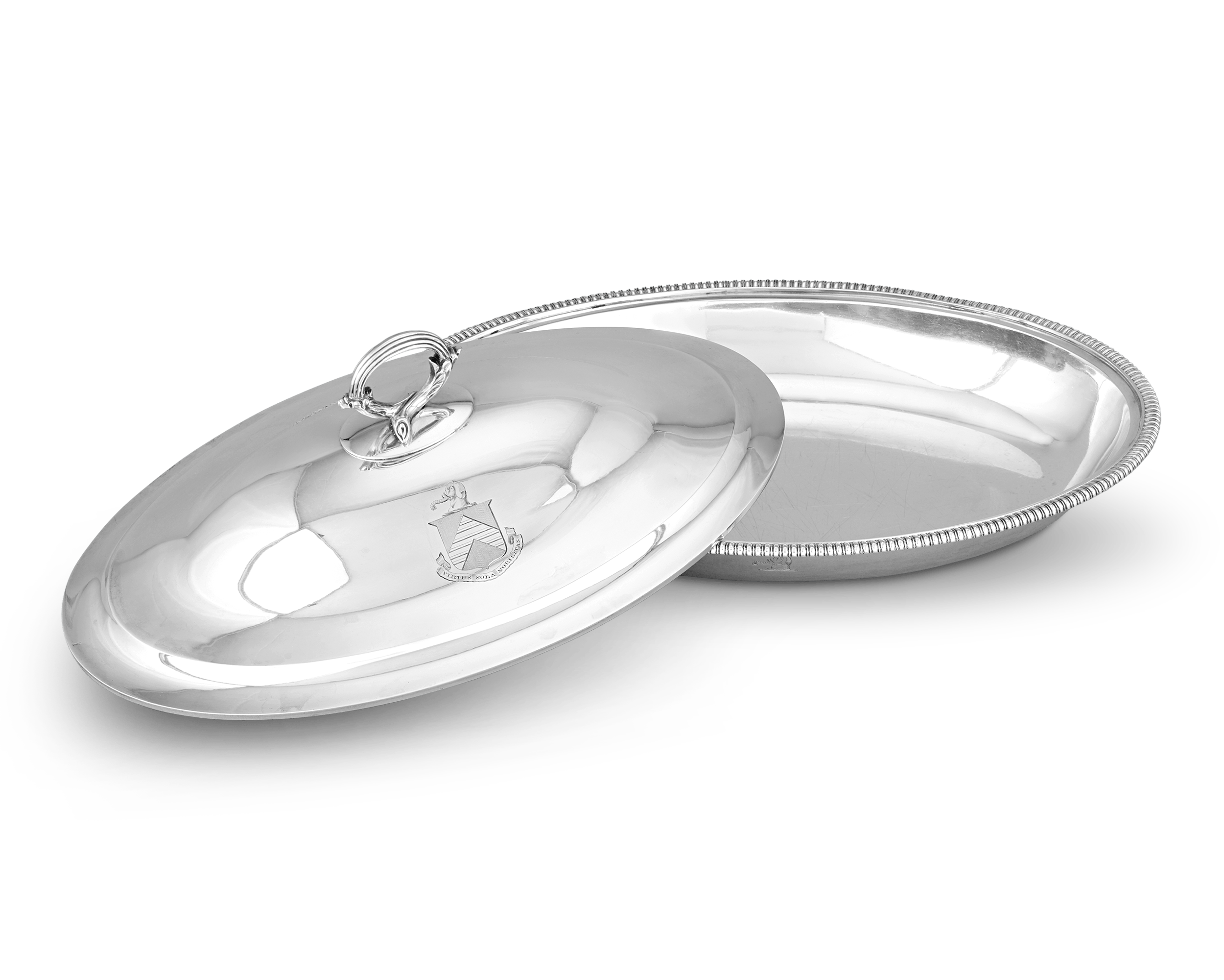 Pair of Georgian Silver Entrée Dishes by T&J Creswick