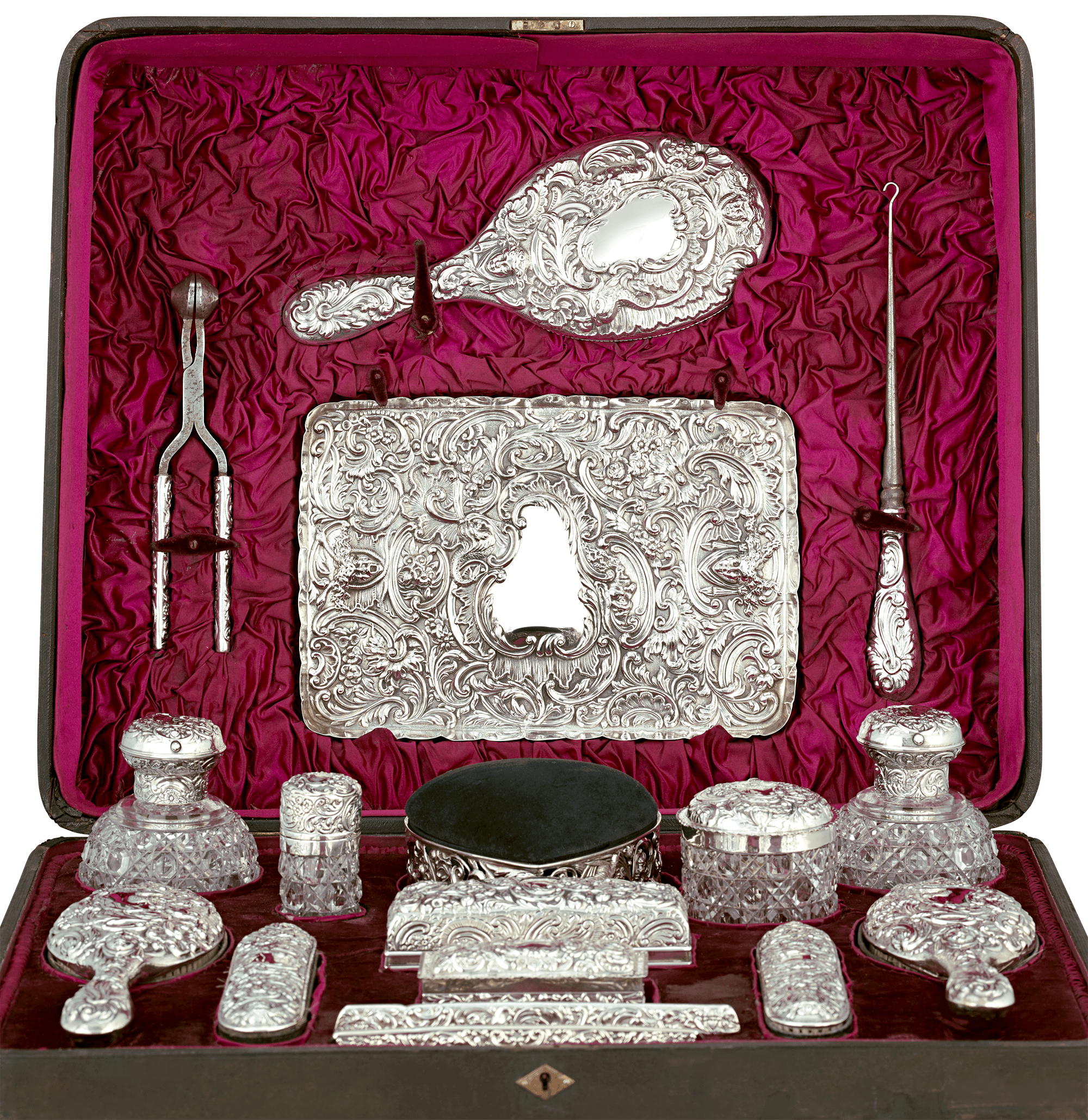 silver plated dressing table set Vintage Silver Plated Dressing Table Set, Boxed Vintage Dressing Table Set, Silver Plated Dressing Table Set, Vanity Set